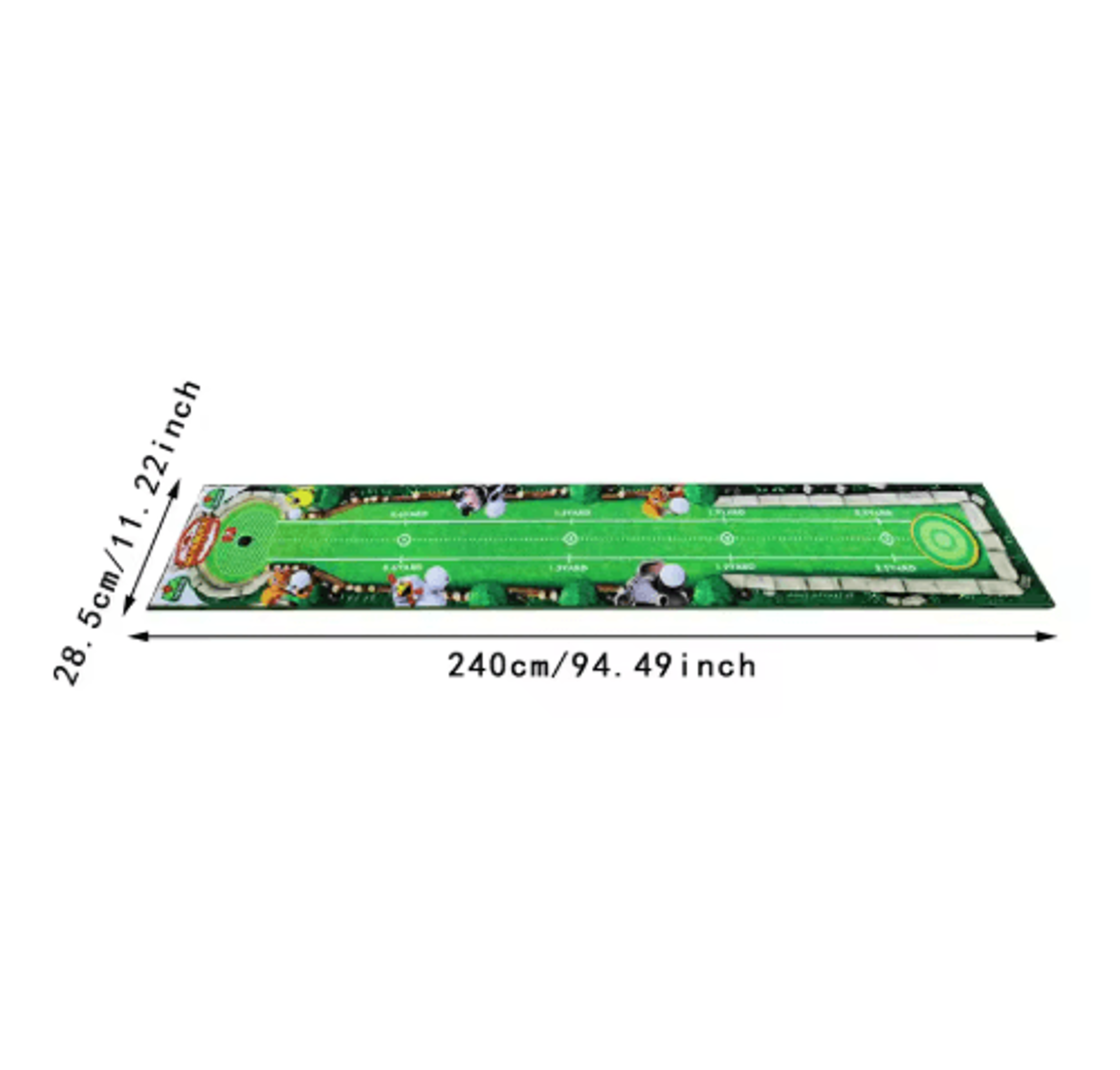 FlexPutt Foldable Golf Putting Mat  Portable Golf Putting Practice Mat For Home Training 7