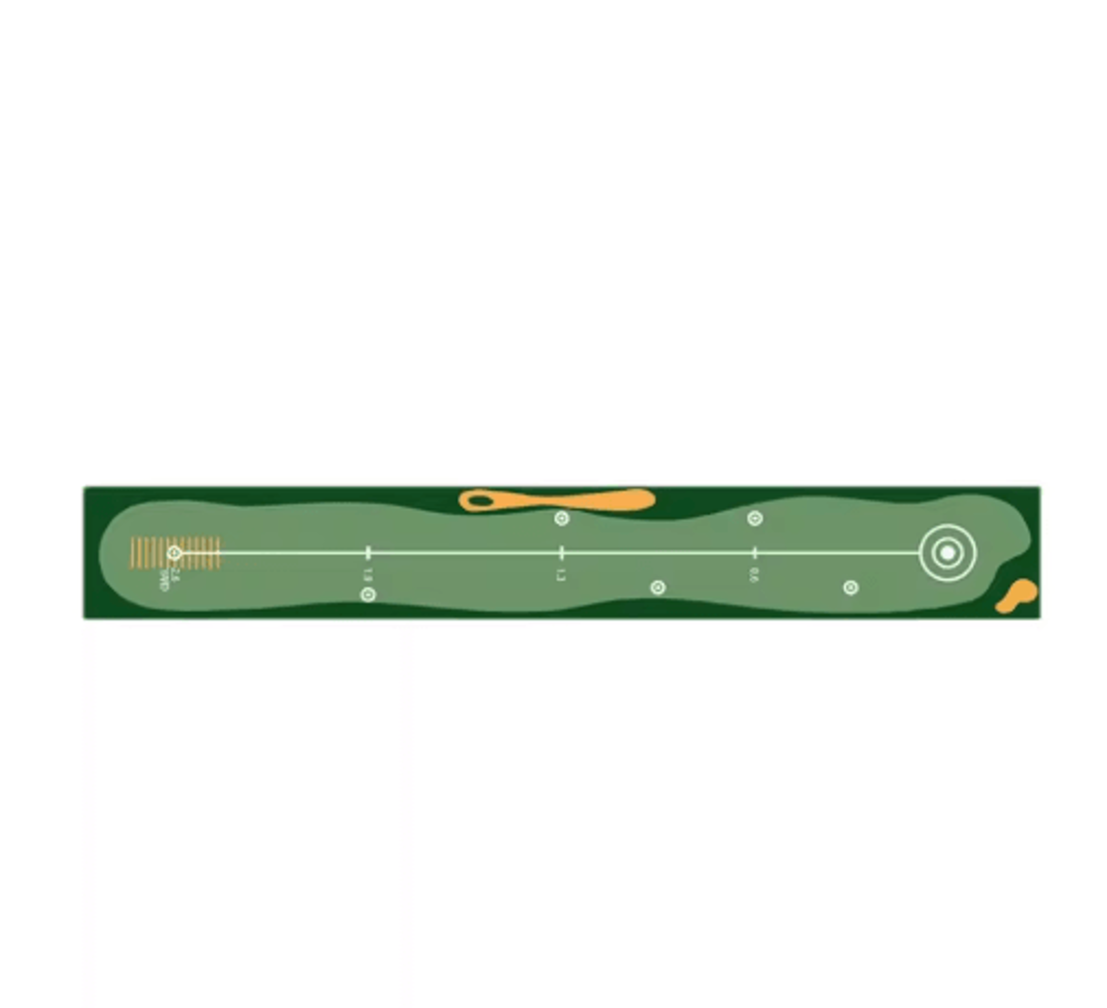 AnywherePutt Golf Putting Mat  Portable Golf Practice Mat For Indoor  Outdoor Training 2