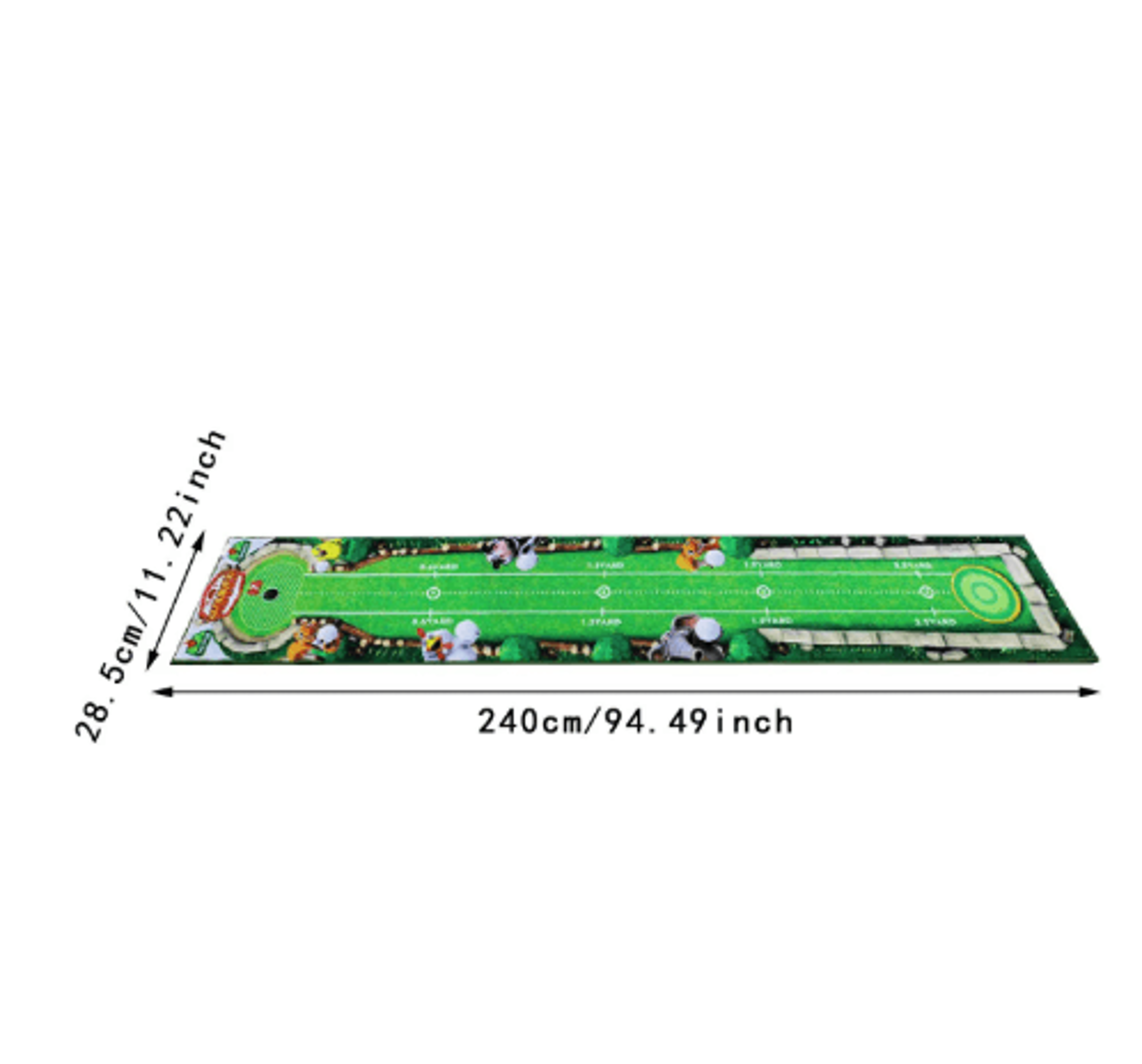AnywherePutt Golf Putting Mat  Portable Golf Practice Mat For Indoor  Outdoor Training 7