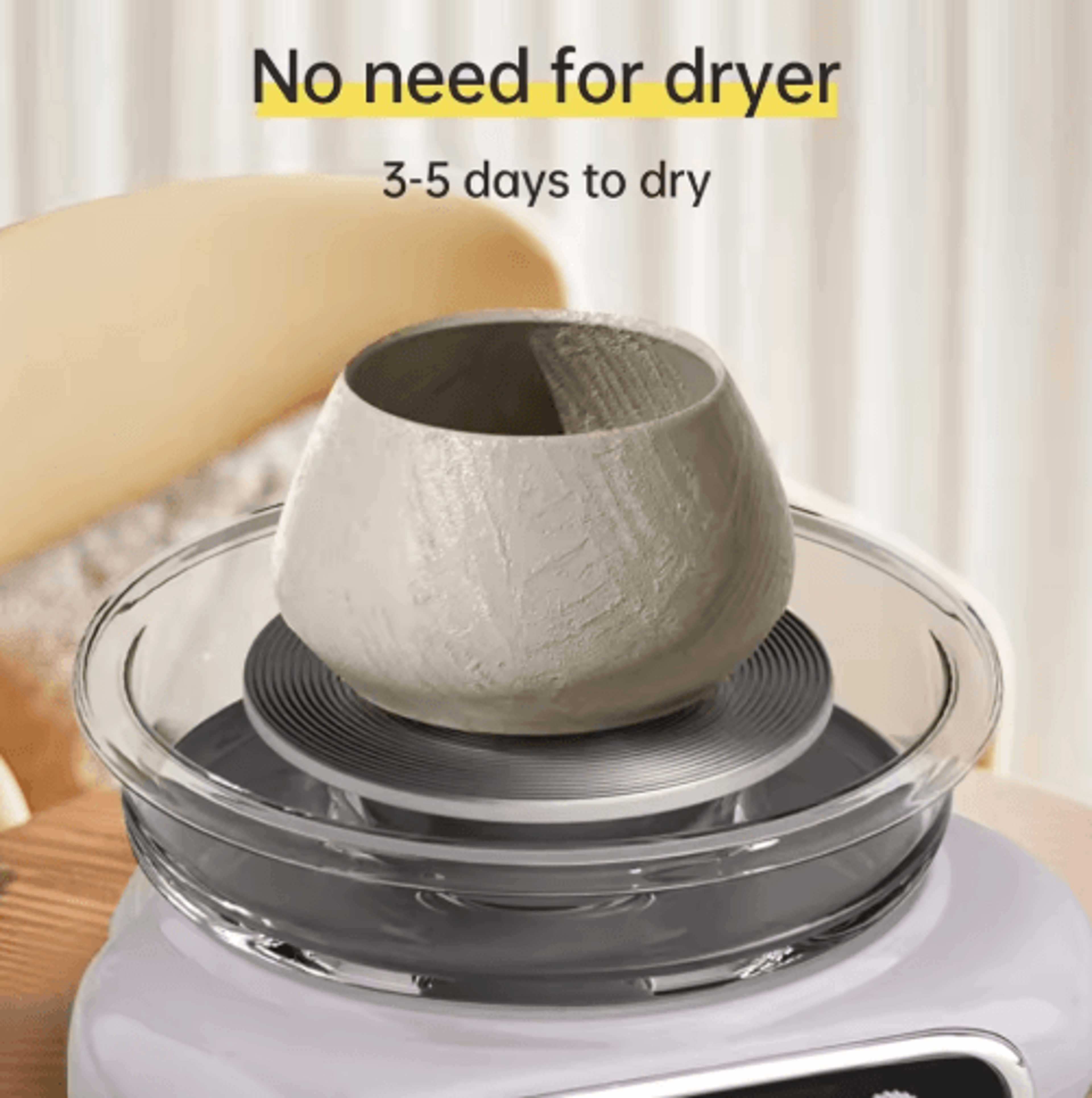 SpinCraft Electric Pottery Wheel Kit  Compact Electric Pottery Wheel For DIY Ceramic Art 0