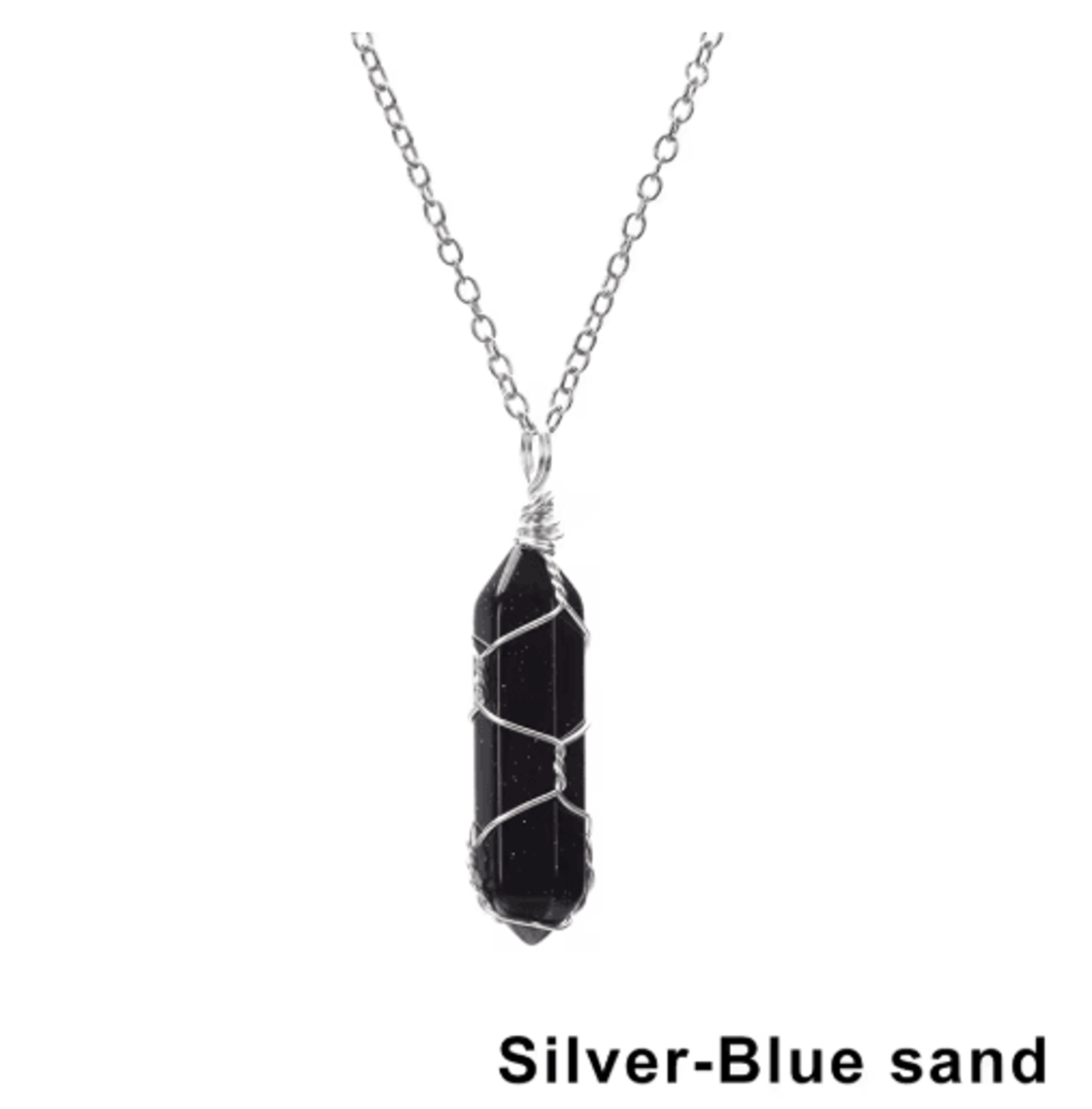 AmoraGem Amethyst Crystal Necklace  Elegant Wire Wrapped Crystal Pendant Hexagonal Stone 1