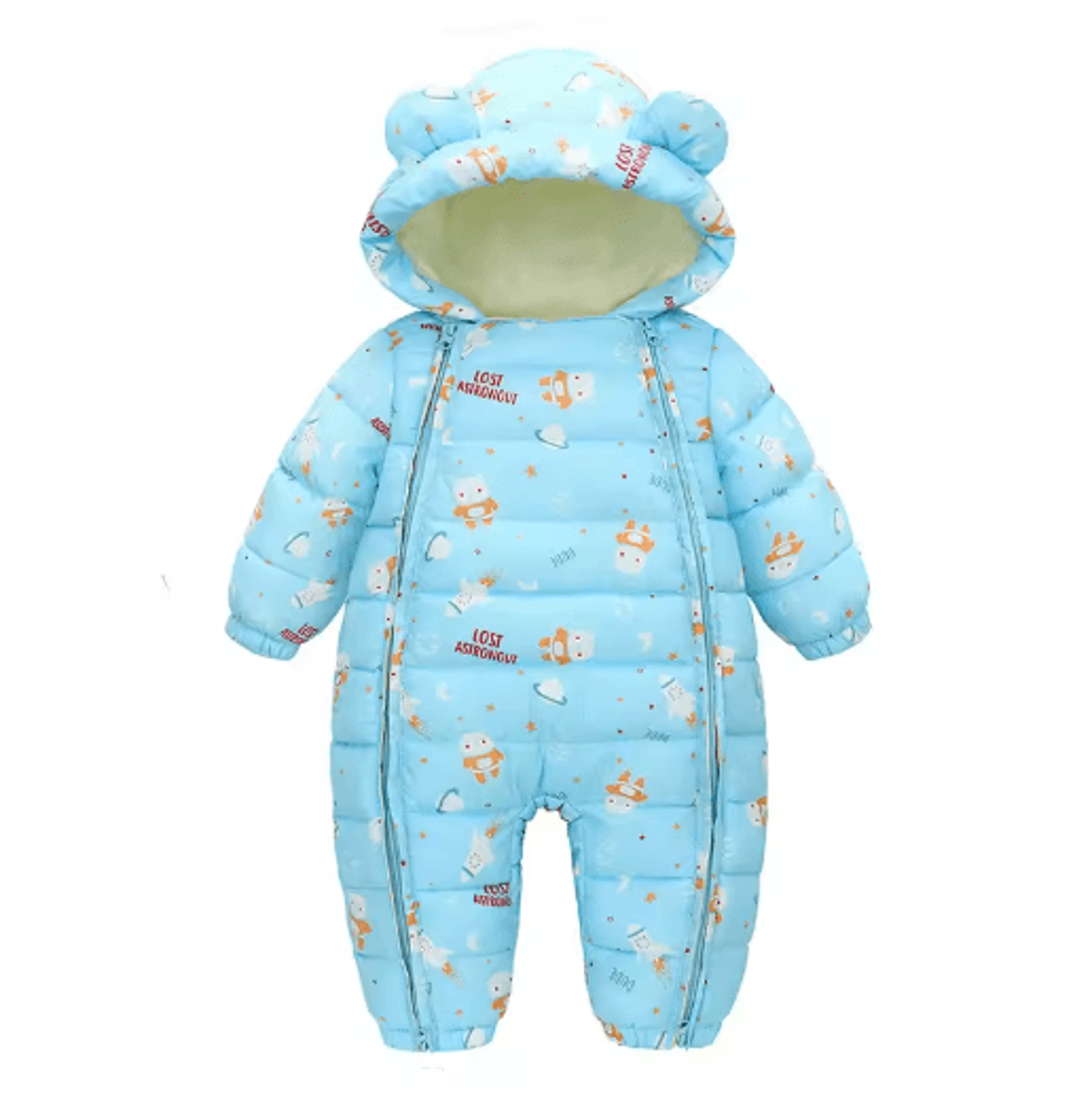 2025 Hooded Fleece Baby Snowsuit  Warm Winter Romper For Infants  Toddlers 2