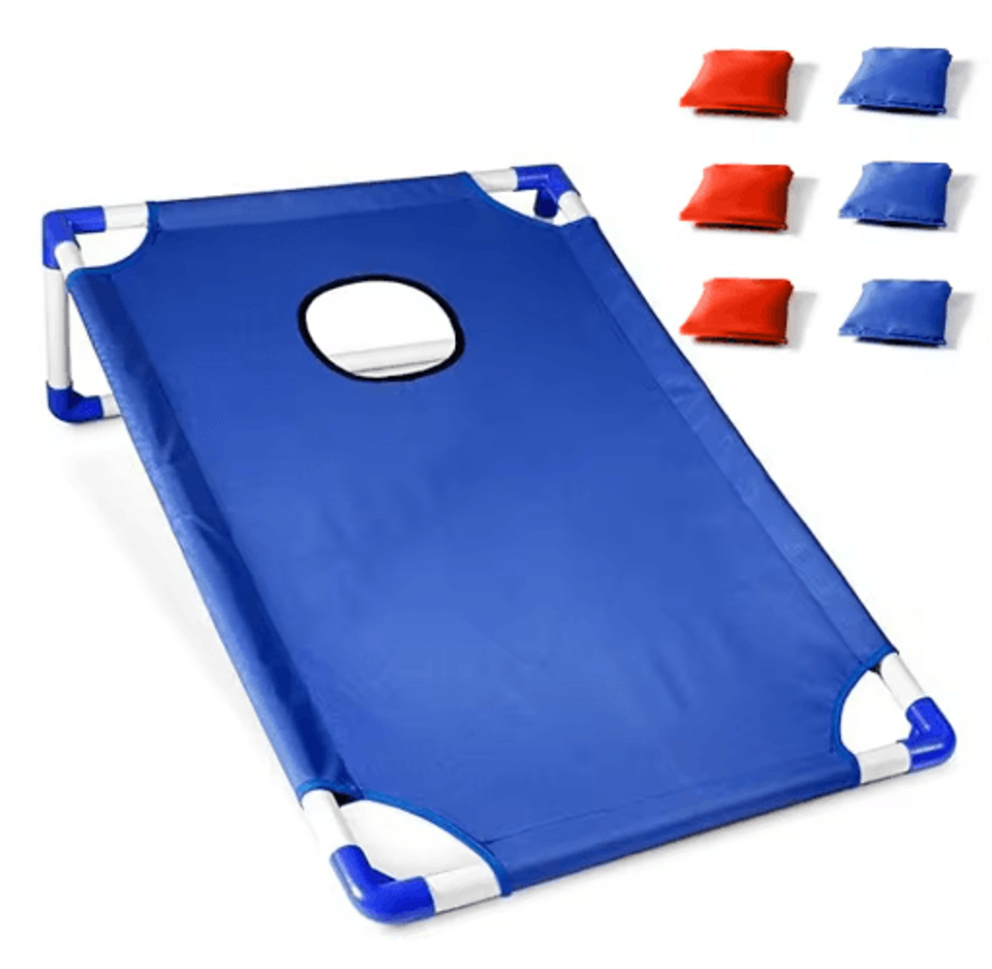 Portable Cornhole Game Set With Board  6 Bean Bags For Outdoor Fun 1