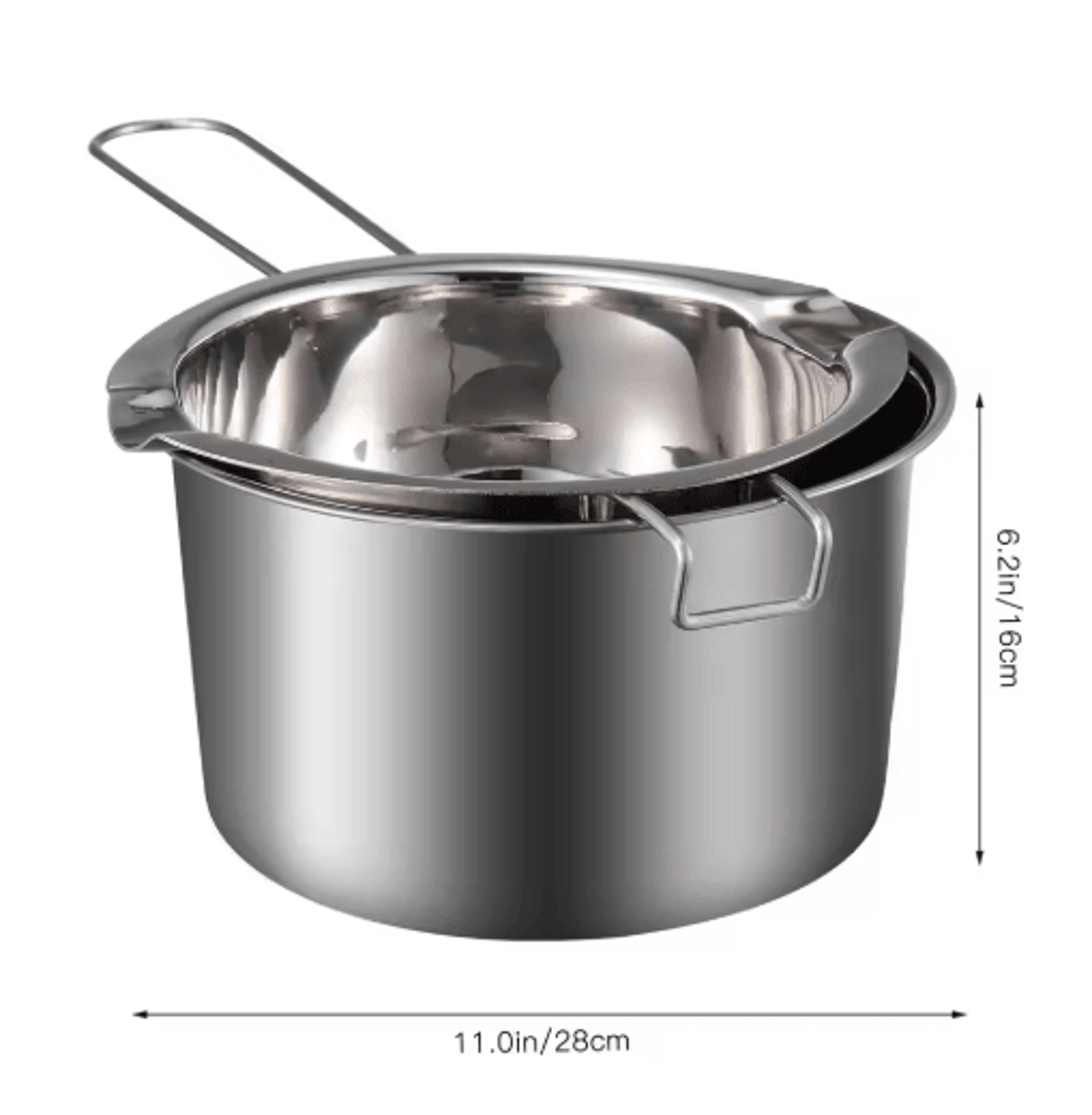MultiUse Stainless Steel Double Boiler Pot  Easy Chocolate Melting Pot 2