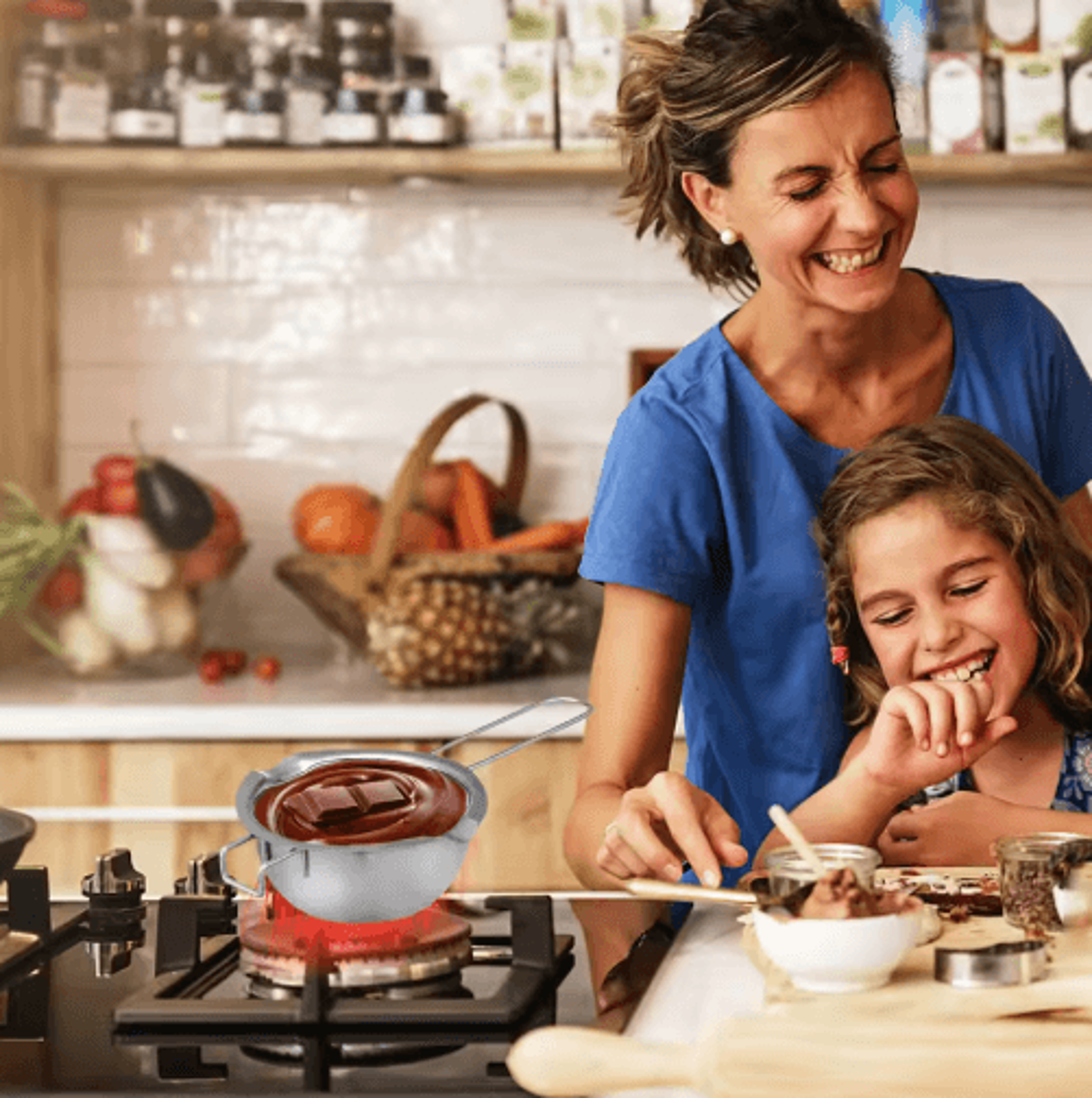 MultiUse Stainless Steel Double Boiler Pot  Easy Chocolate Melting Pot 3