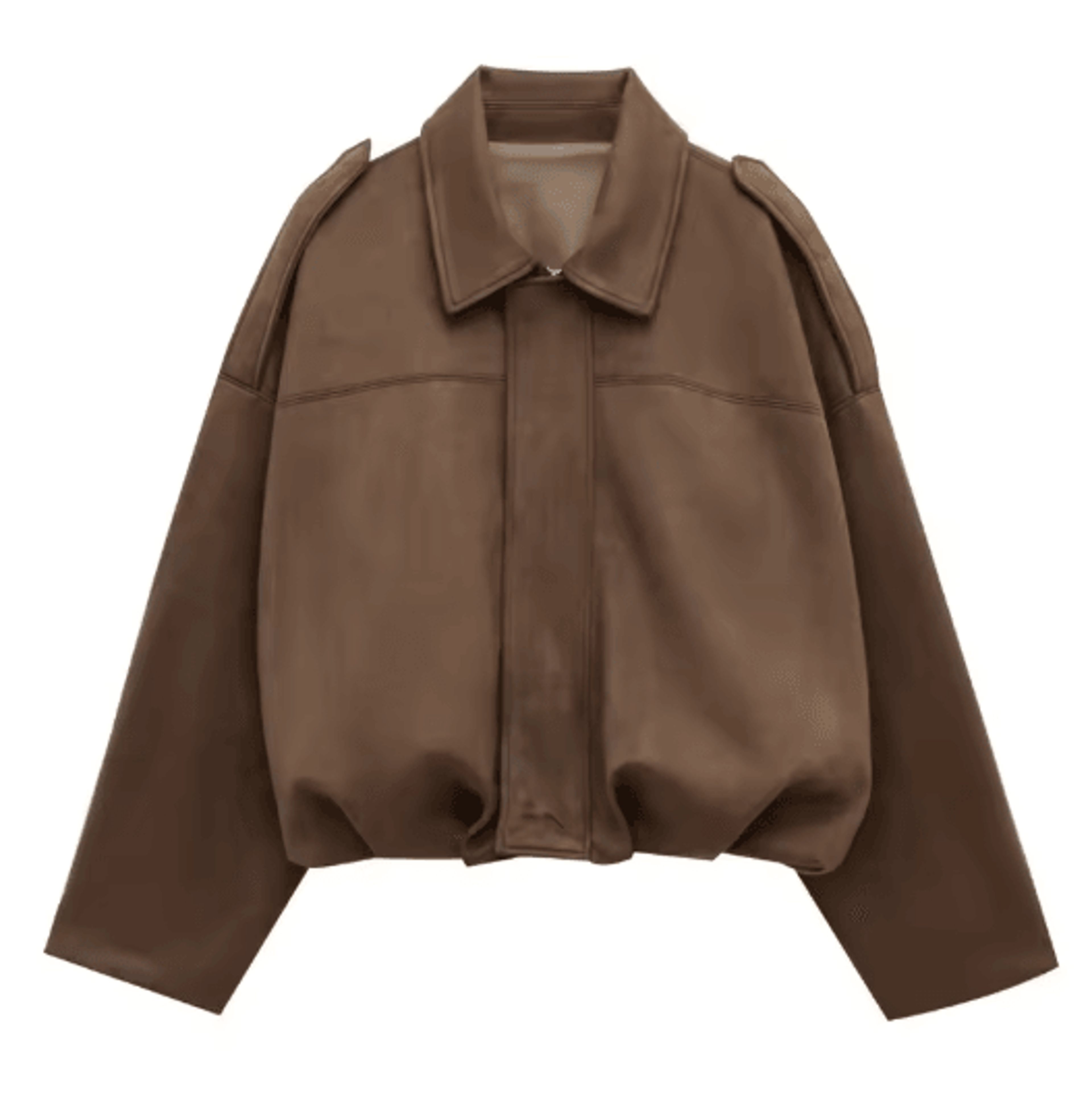 Womens Cropped Suede Bomber Jacket Zip Up High Street Racing Style Coat 2