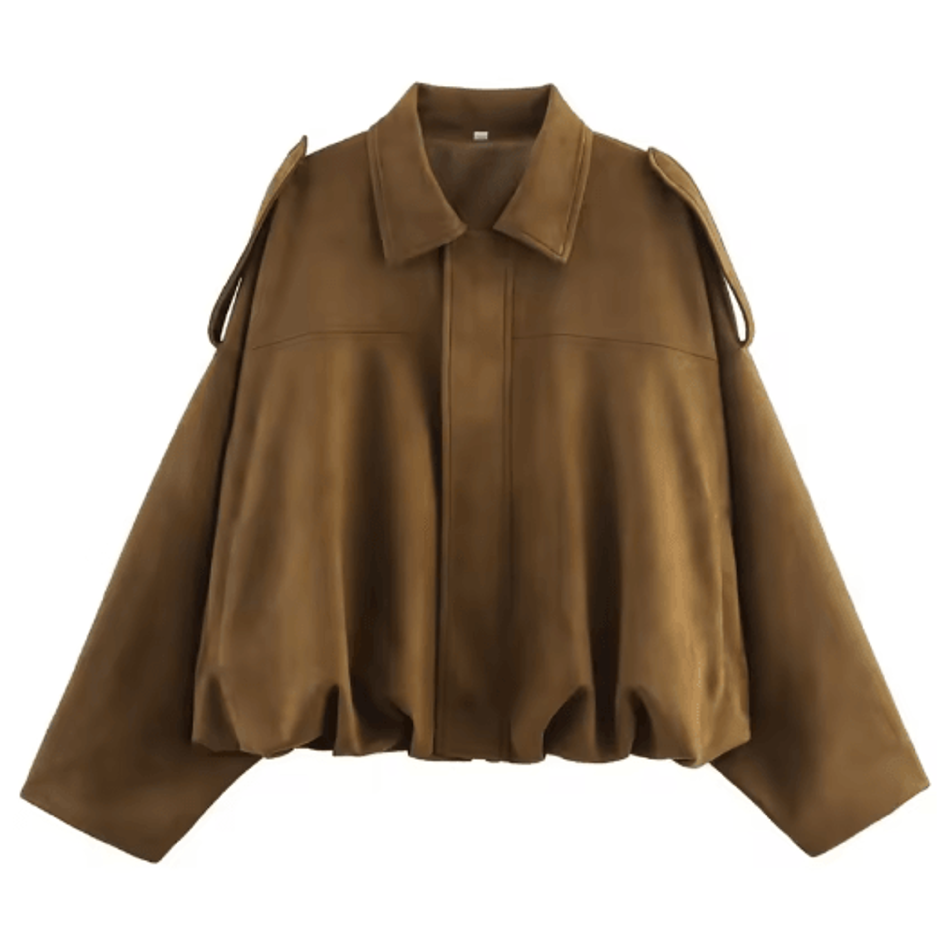 Womens Cropped Suede Bomber Jacket Zip Up High Street Racing Style Coat 5