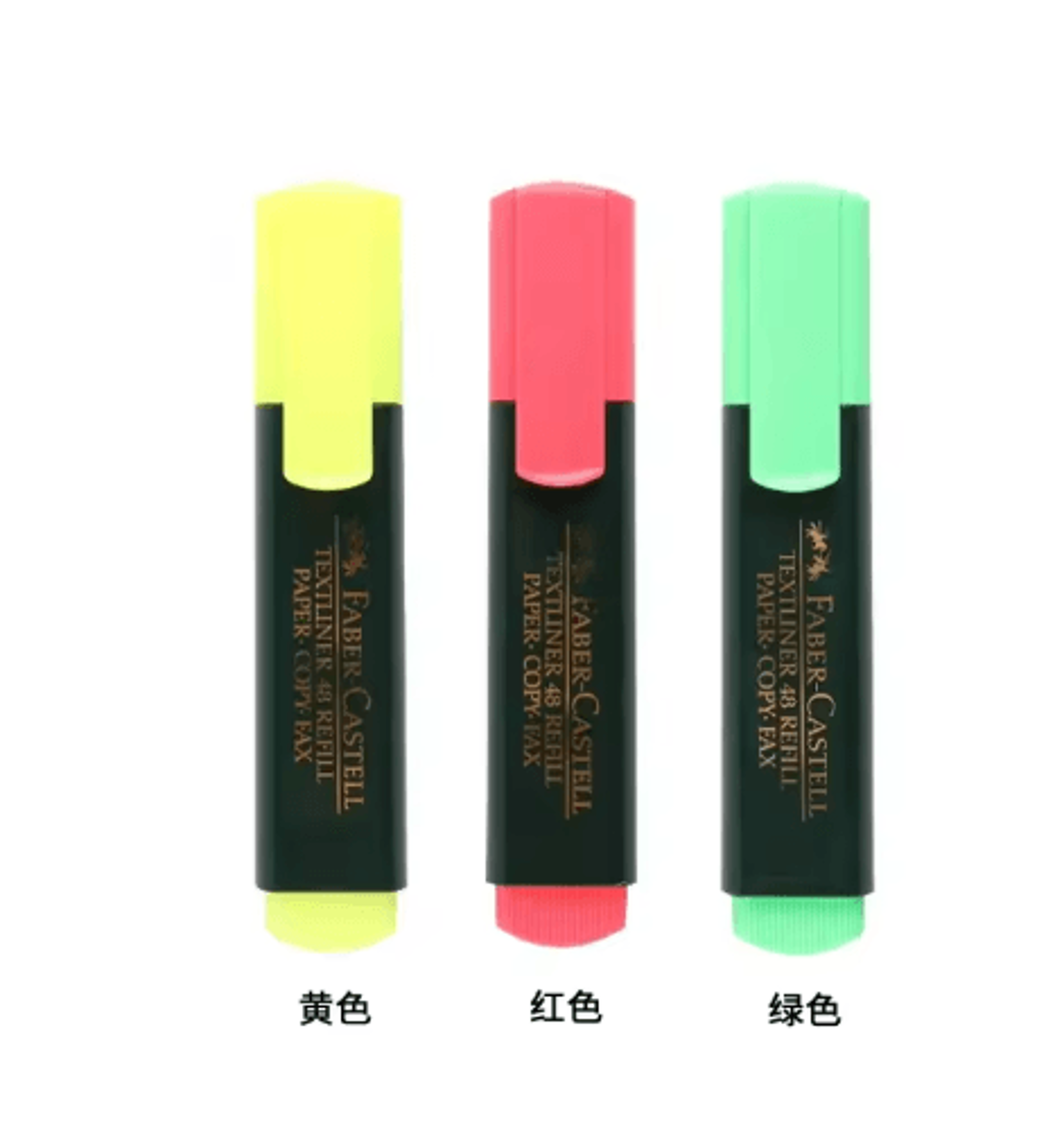 FaberCastell Fluorescent Highlighter Pens  Candy Color Textliner Markers Set 4
