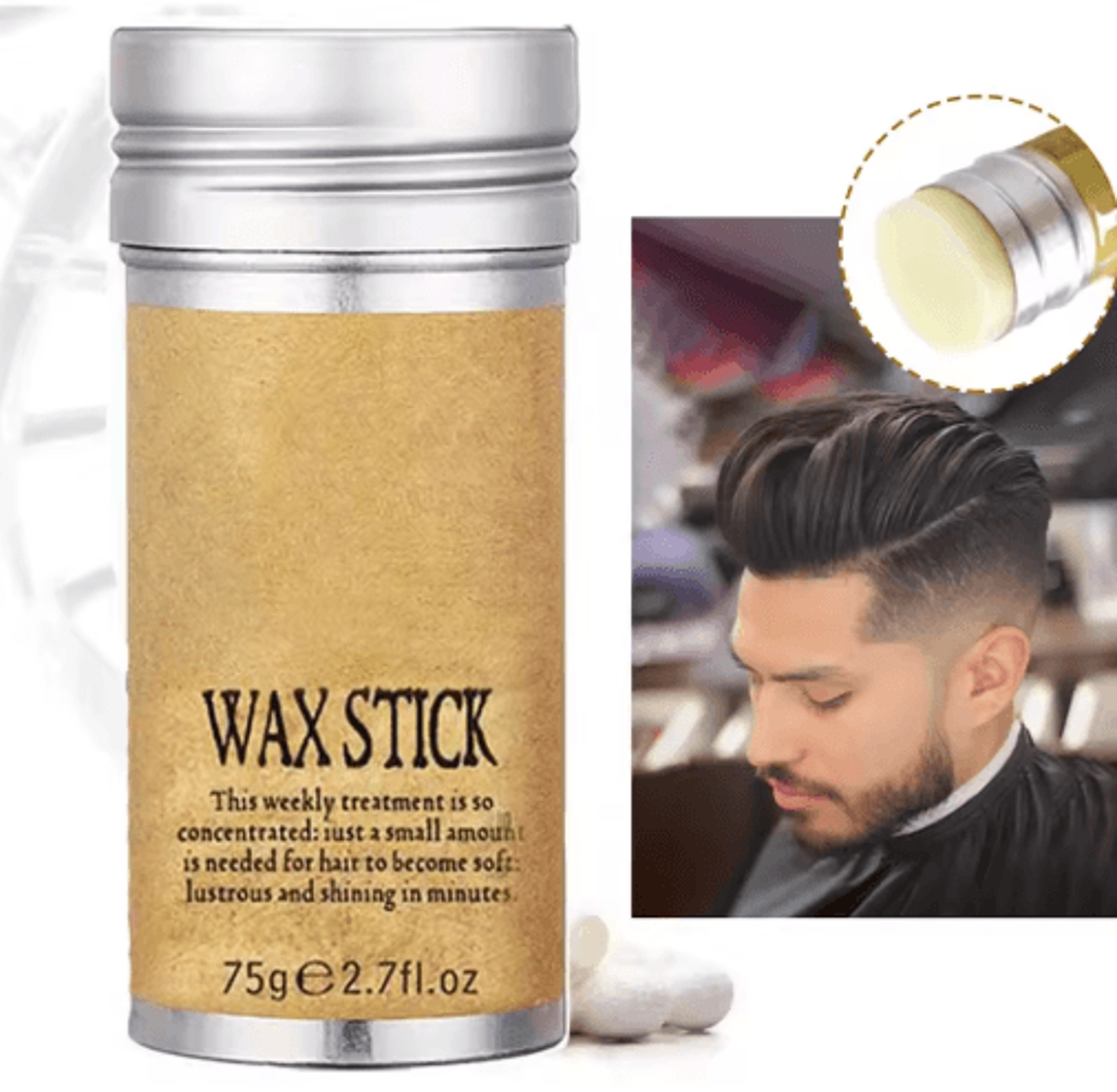 Sleek Finish Hair Wax Stick  AntiFrizz Edge Control  Styling Essential 0