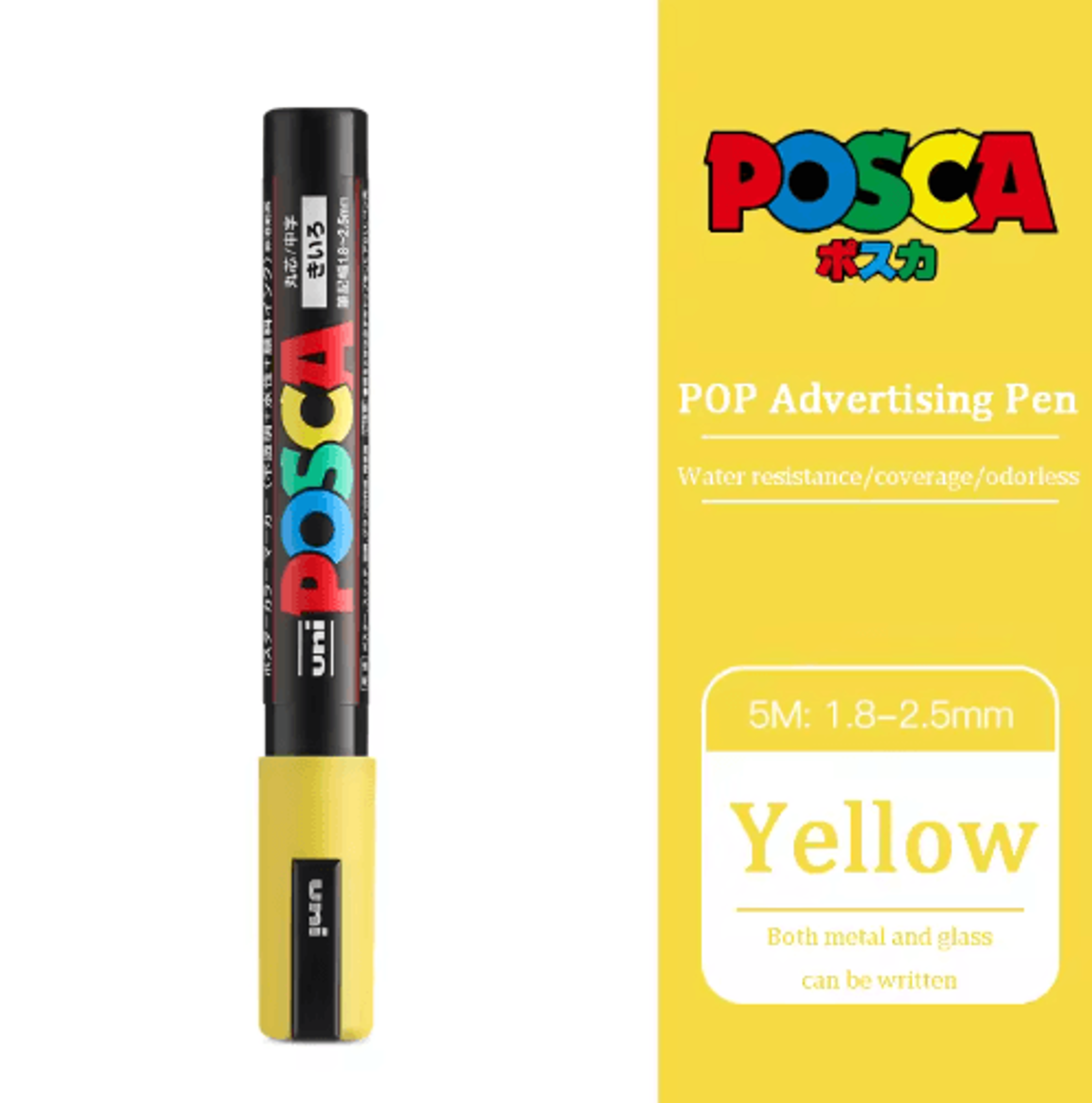 Uni POSCA Acrylic Marker Set PC5M  MultiSurface Paint Pens 29 Colors 4