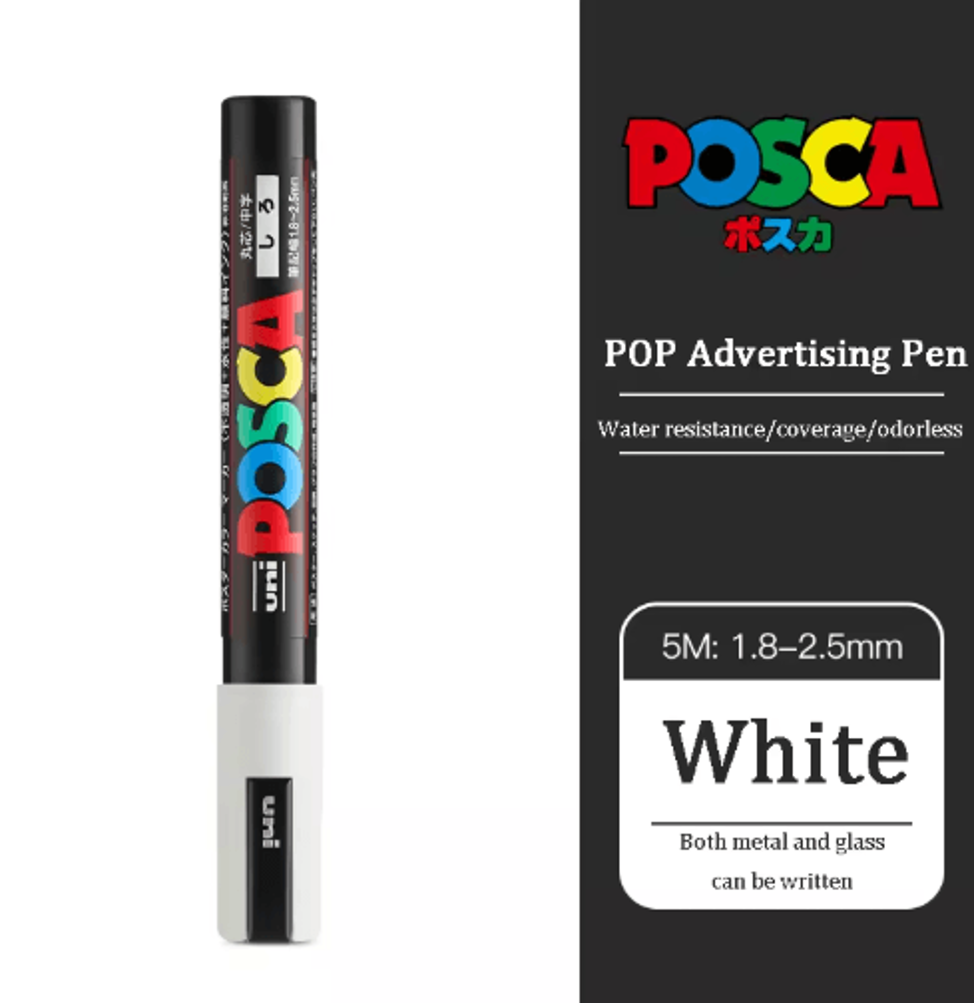 Uni POSCA Acrylic Marker Set PC5M  MultiSurface Paint Pens 29 Colors 28