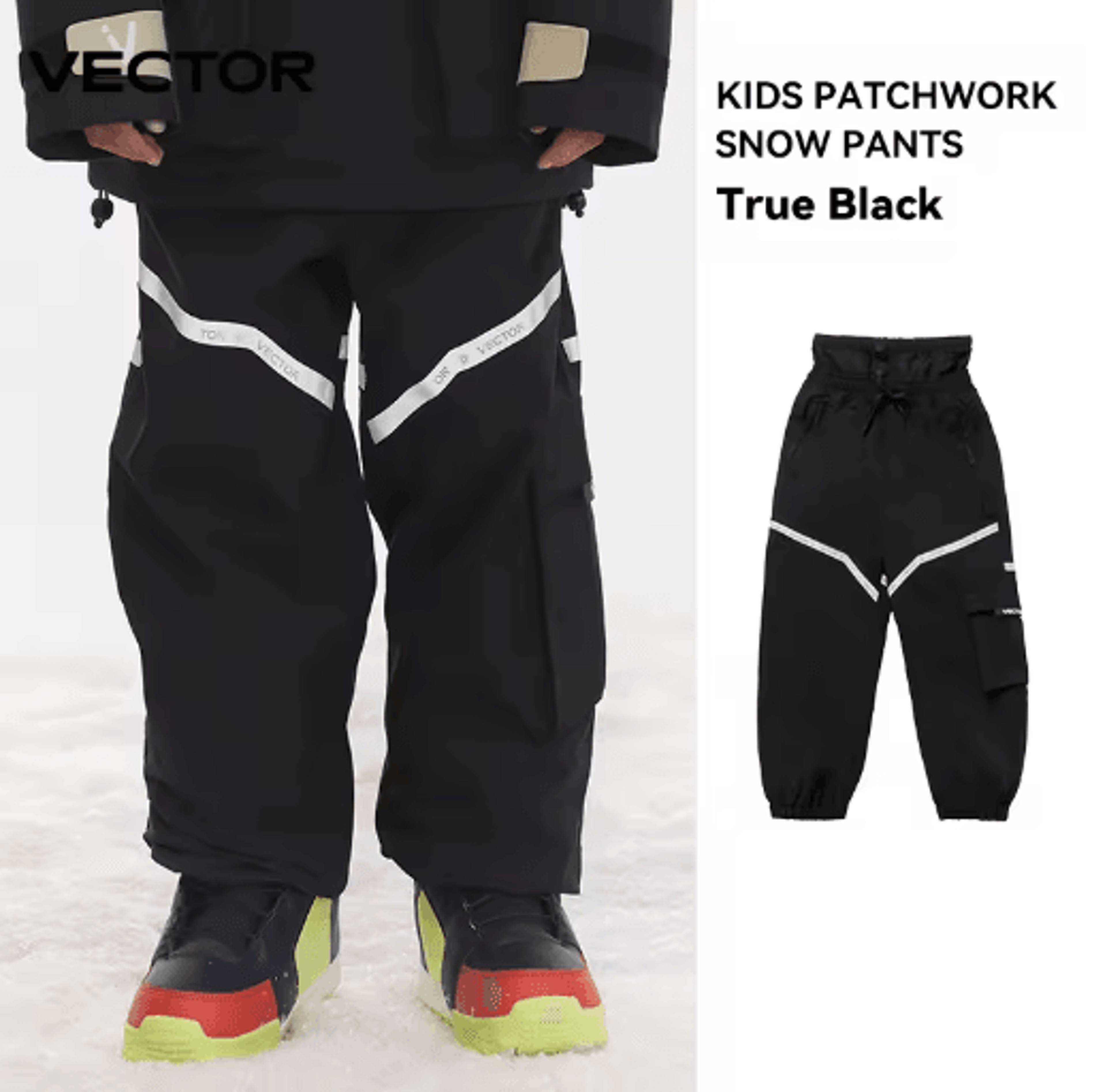 VECTOR Kids Ski Pants Waterproof Windproof Snowboard Trousers For Children 3