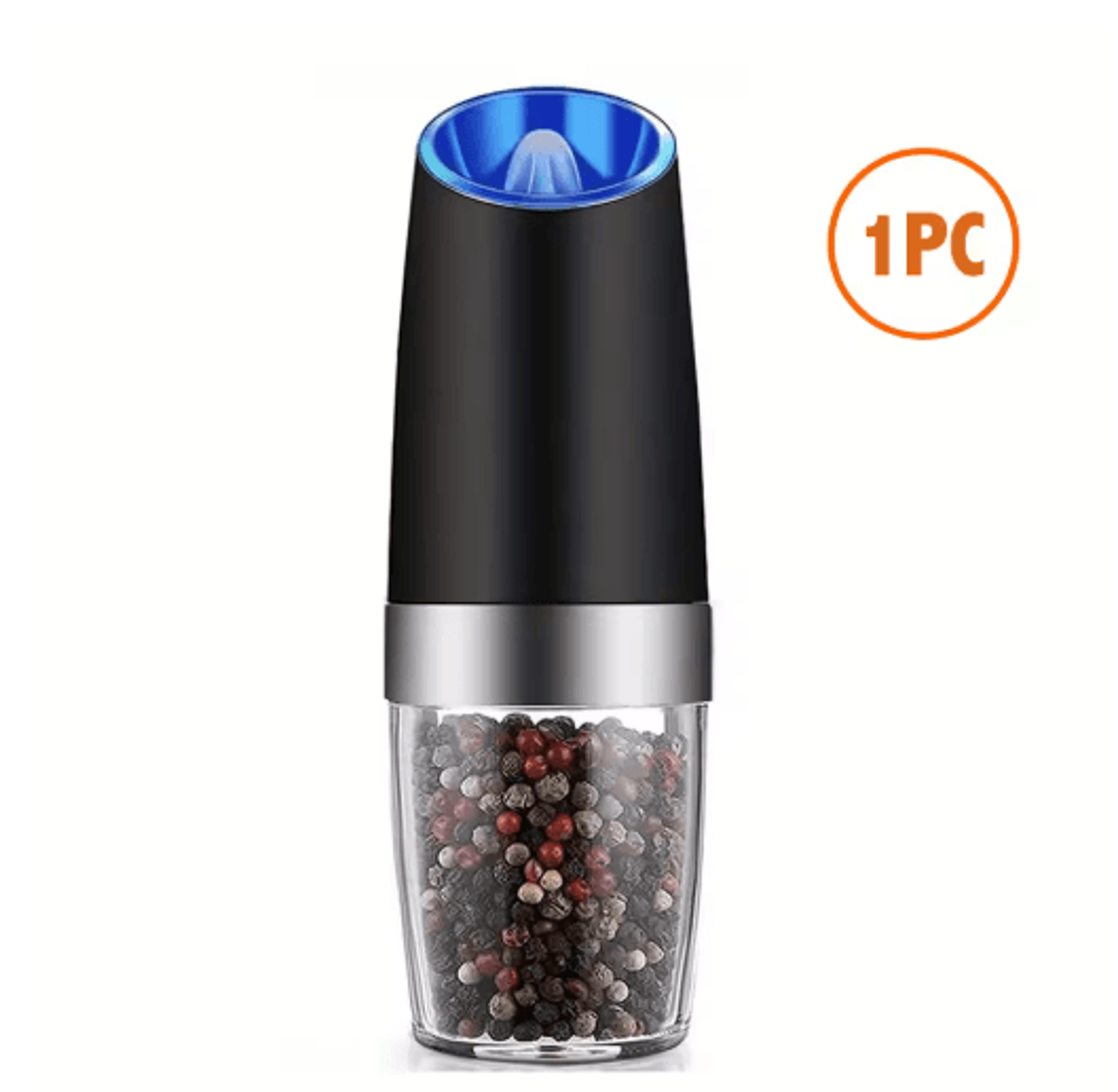 Smart Electric Salt And Pepper Grinder Gravity Automatic Adjustable Spice Mill 2