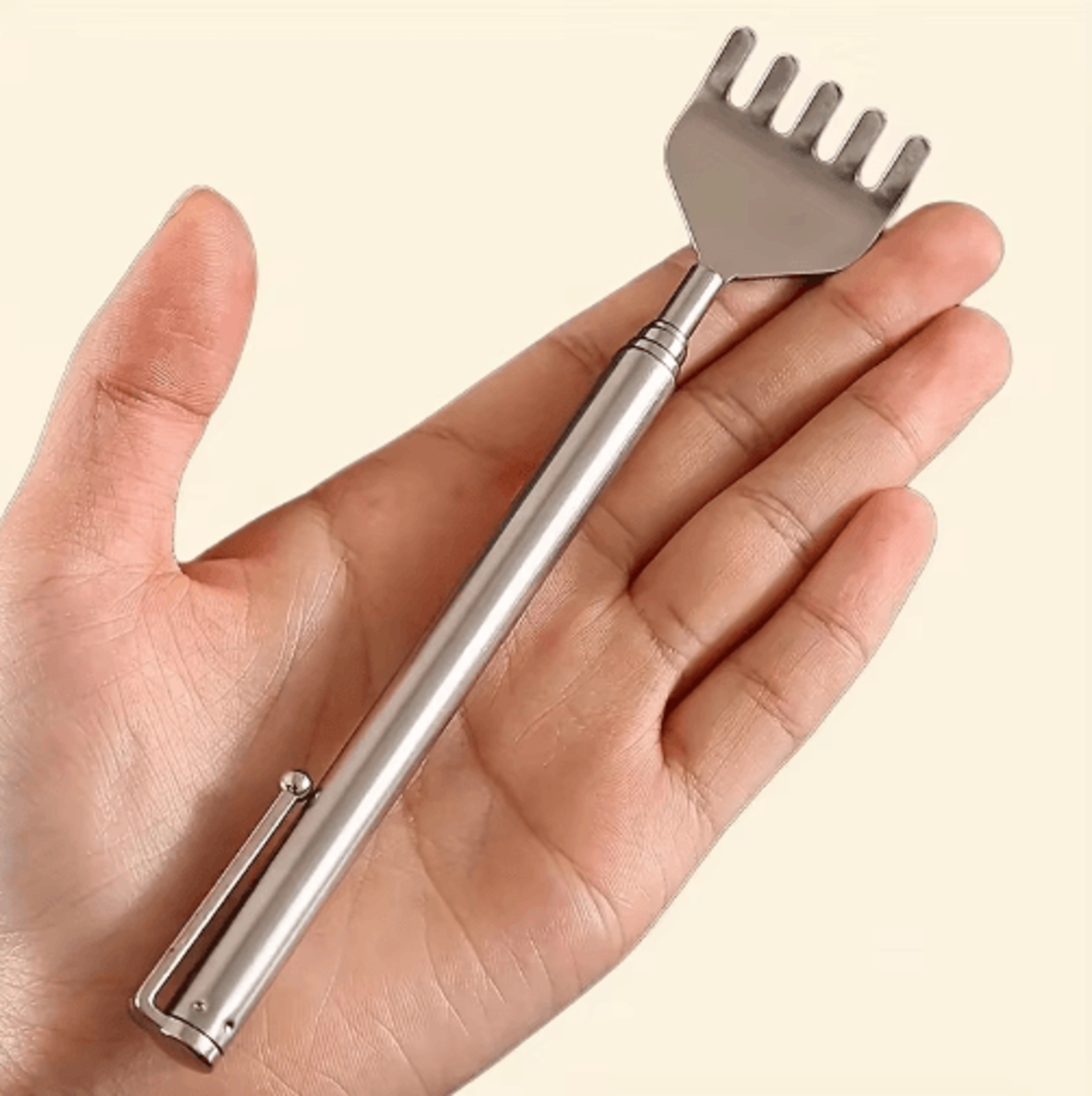 Extendable Stainless Steel Back Scratcher For Instant Itch Relief 4