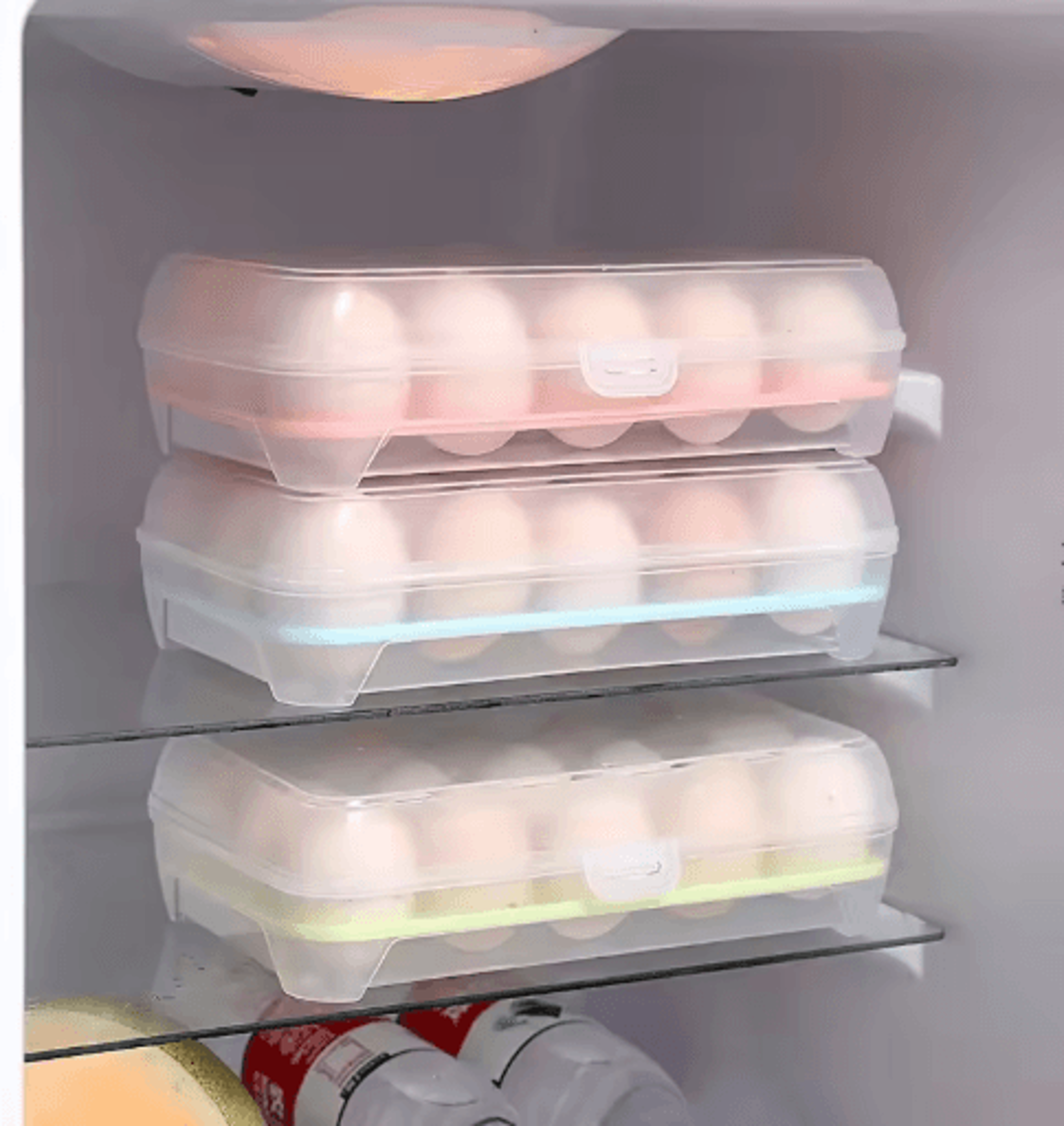 Large Capacity Egg Storage Container For Refrigerator Organization 0