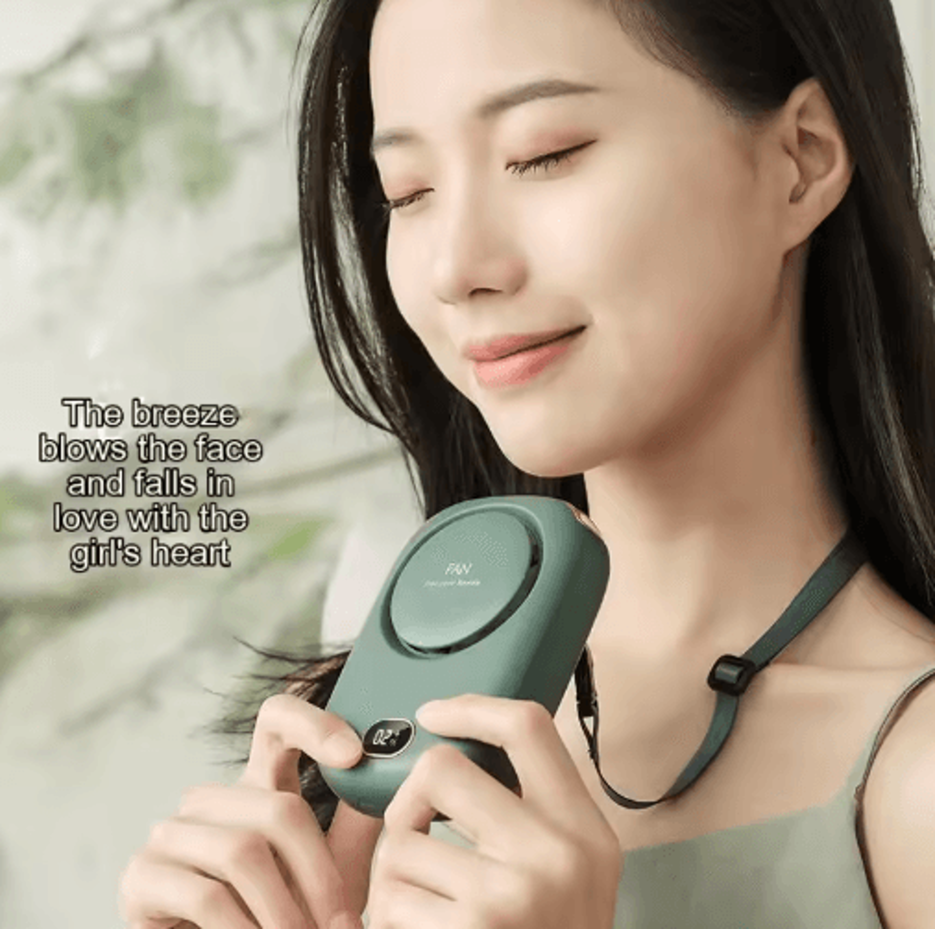 Mini Bladeless Portable Fan  USB Rechargeable UltraQuiet Handheld Cooling Fan 5