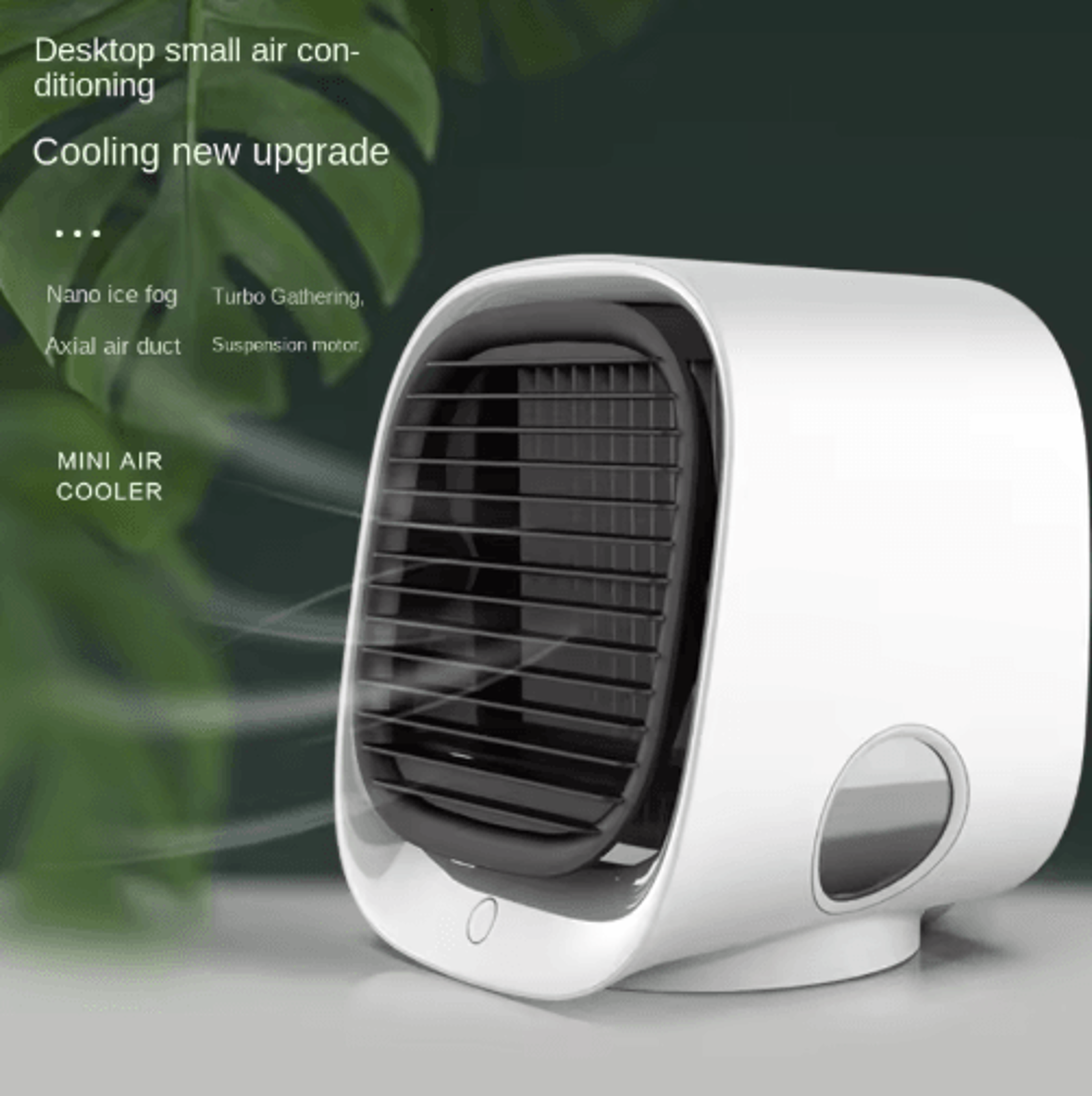 Mini USB Air Cooler  Desktop Cooling Fan With Humidifier  Mist Spray 1
