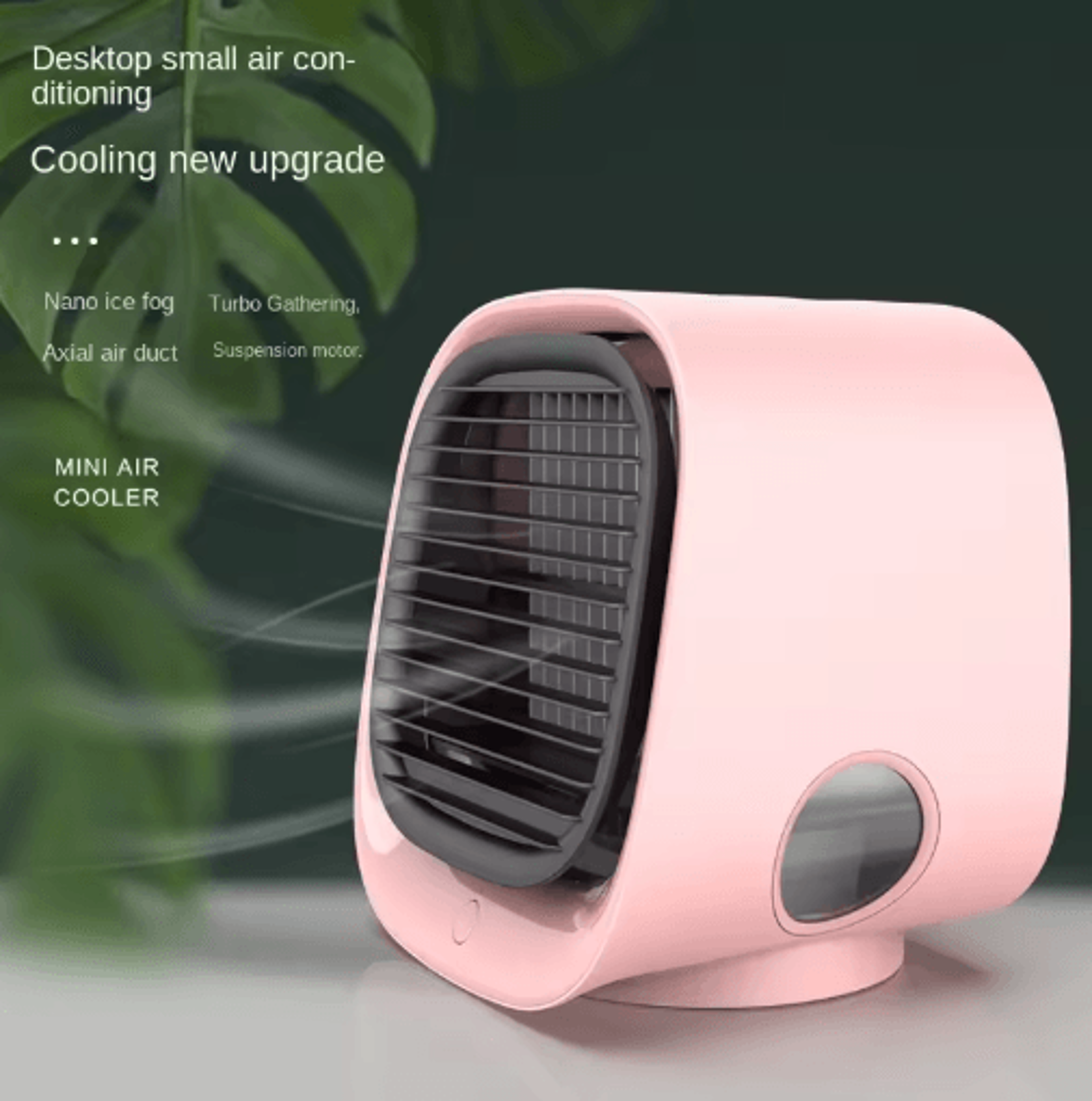 Mini USB Air Cooler  Desktop Cooling Fan With Humidifier  Mist Spray 2