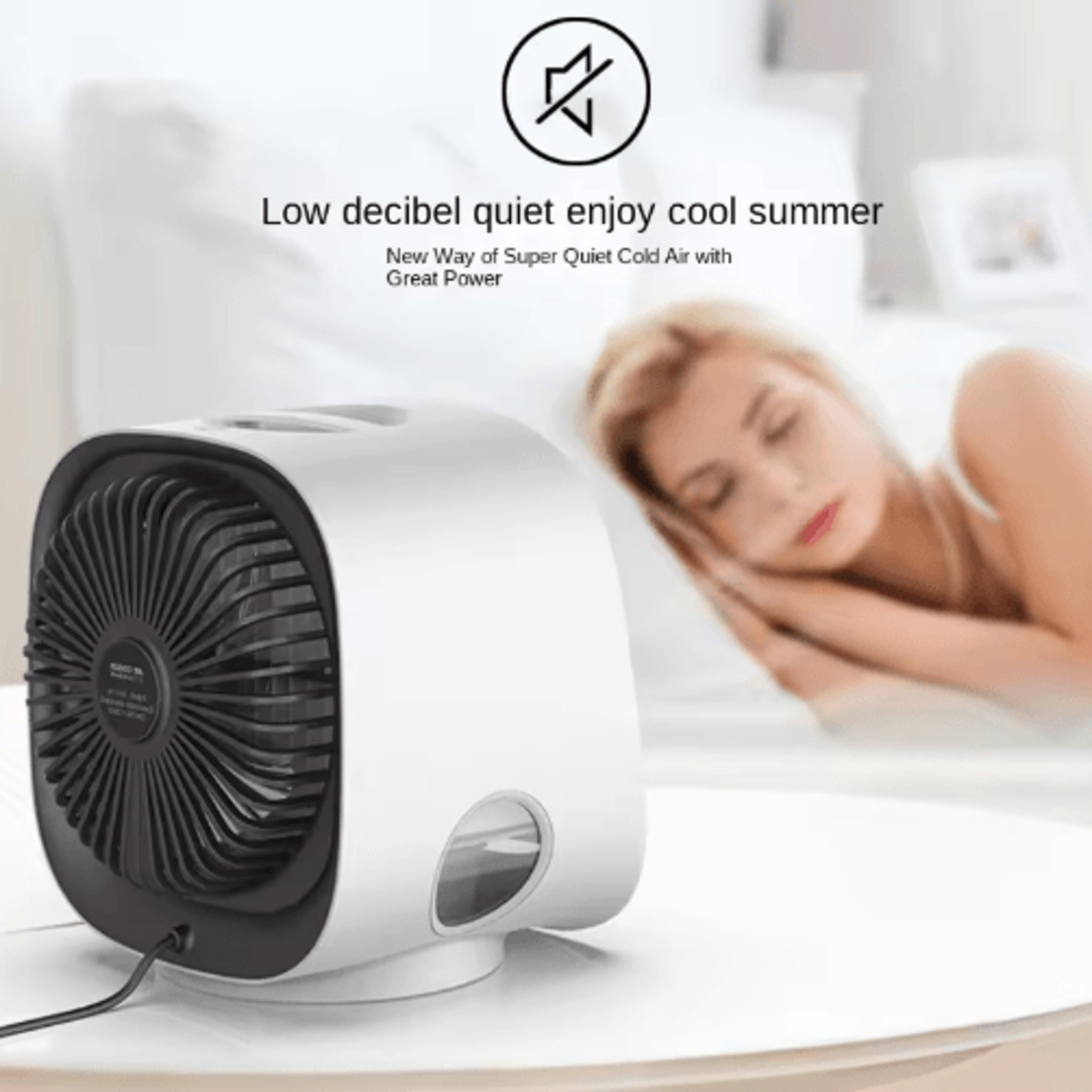 Mini USB Air Cooler  Desktop Cooling Fan With Humidifier  Mist Spray 0