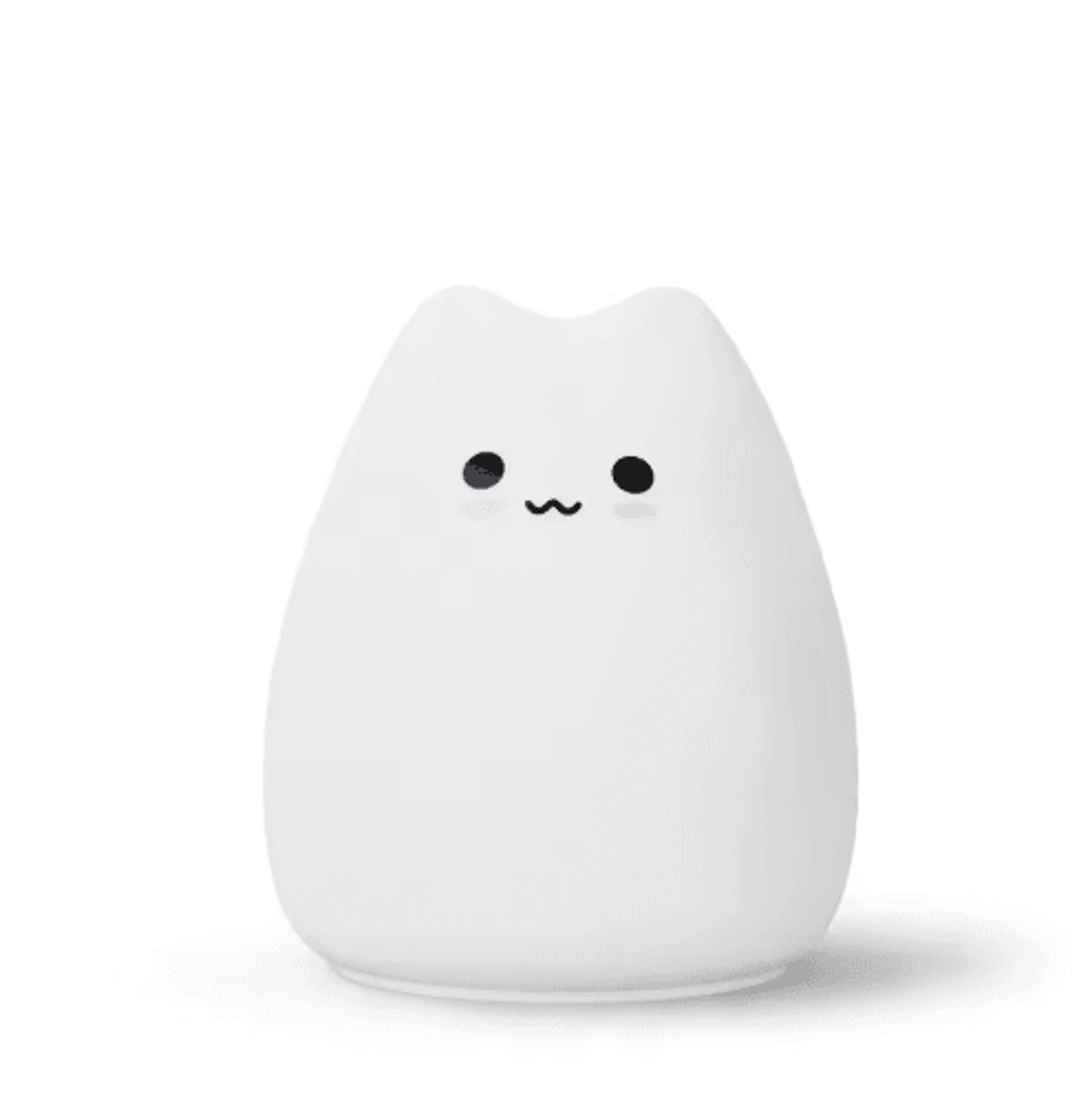 Cute Cat Night Light With Touch Control  7Color Changing Glow 2