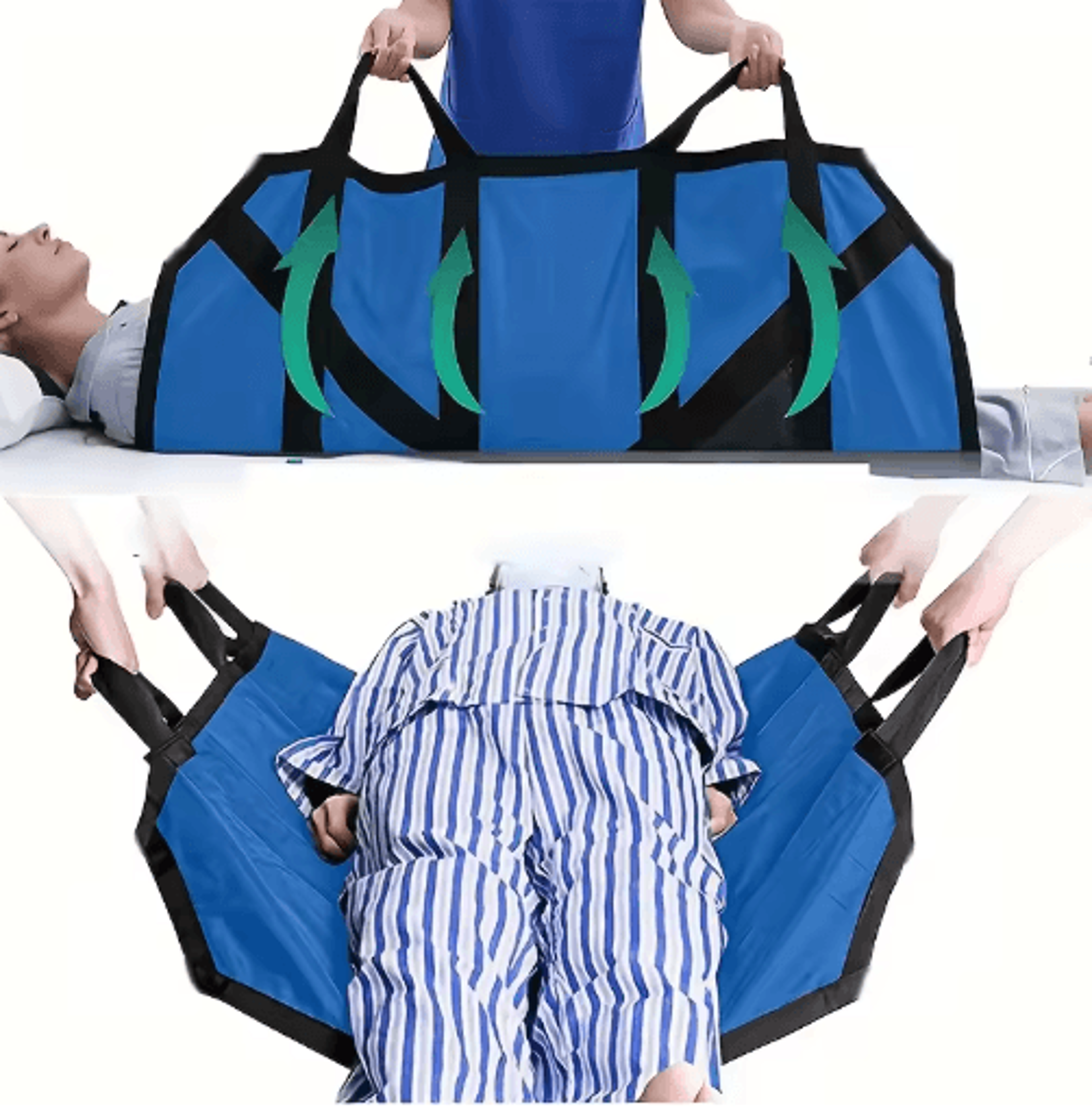 CareEase Bed Positioning Pad  Waterproof Patient Transfer Sheet For Safe Turning  Lifting 5