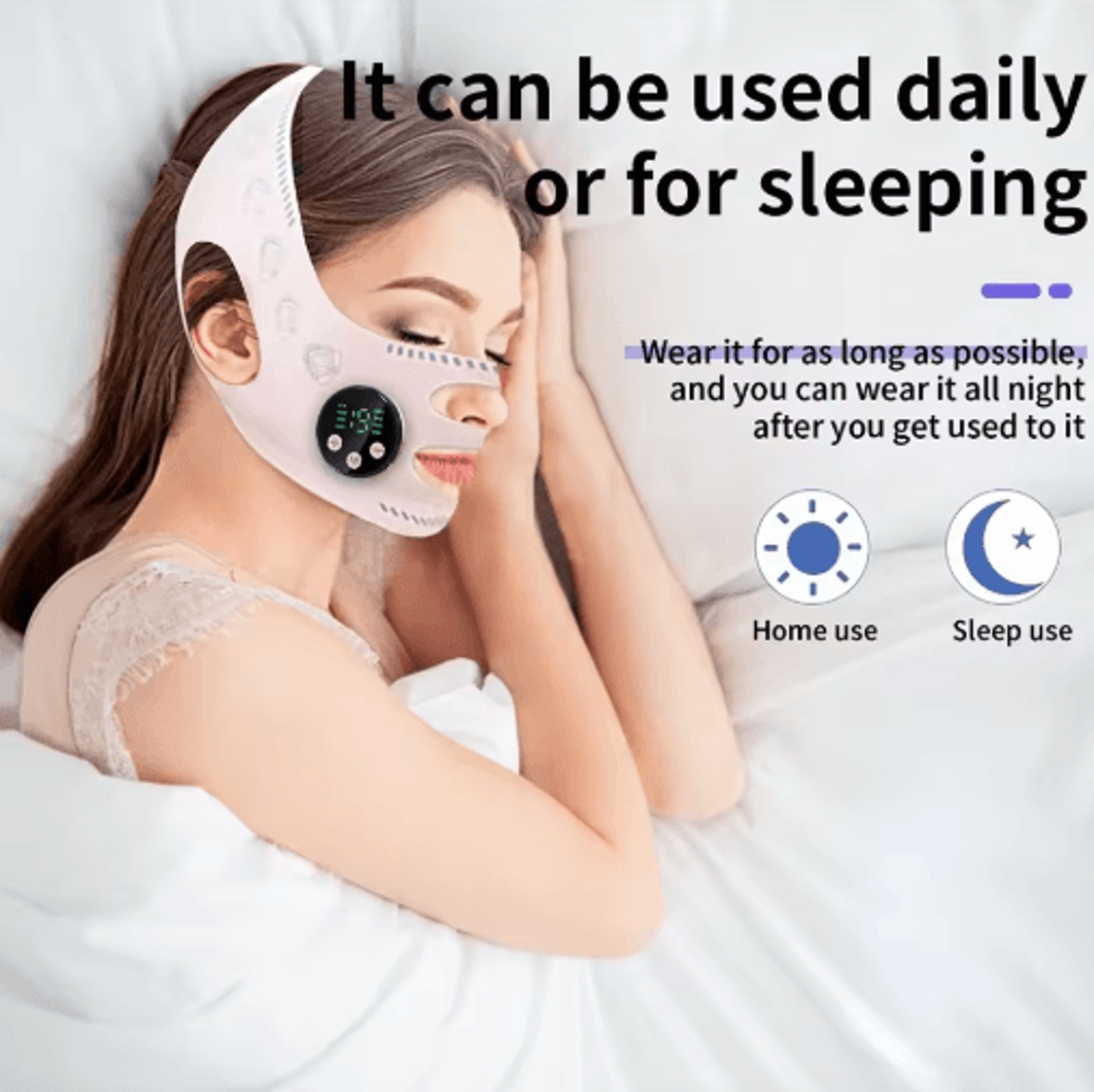 FaceLift Pro EMS Facial Slimming Strap  Rechargeable Face Lifting Massager For Jawline  Chin 6