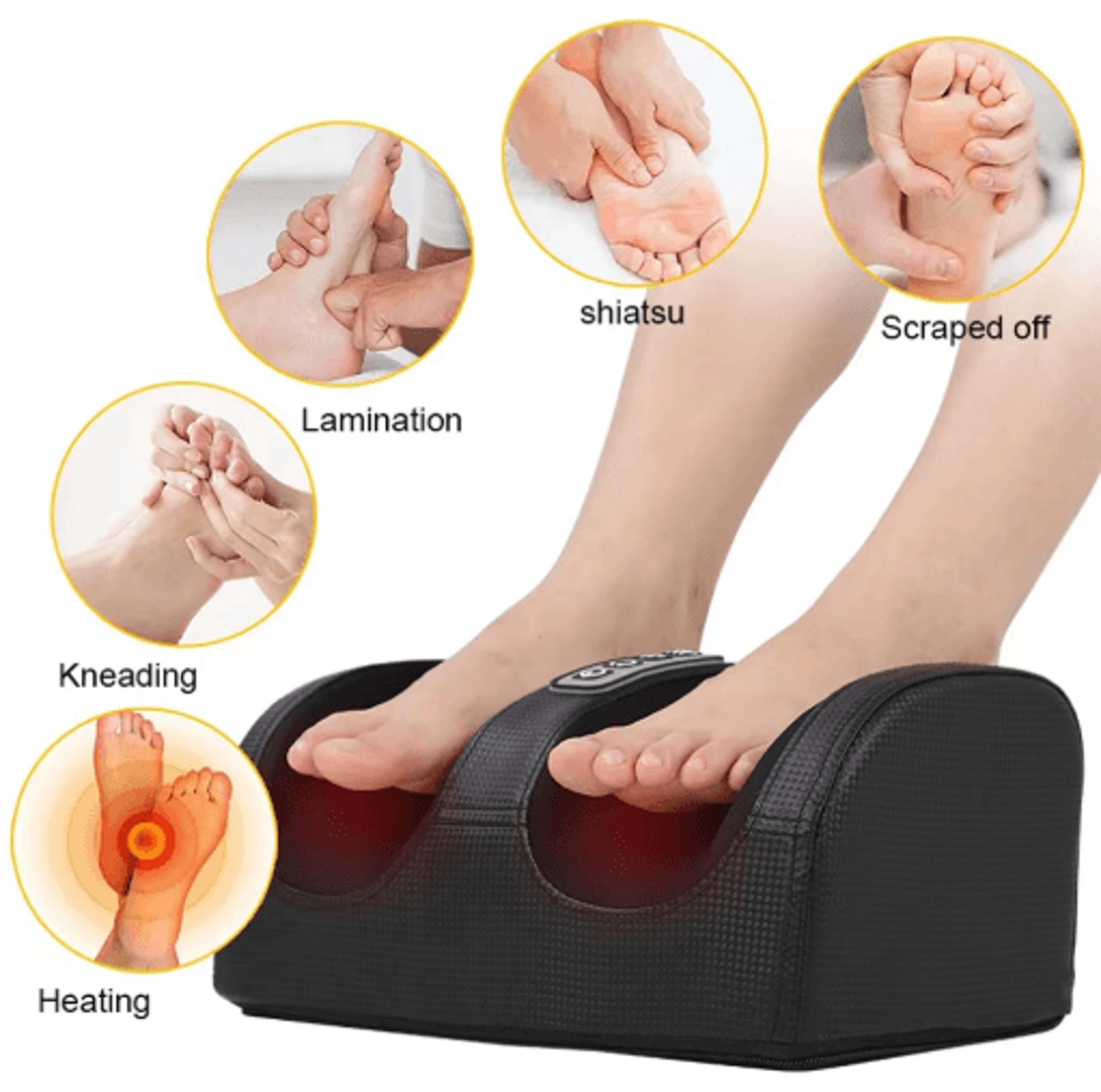 Electric Shiatsu Foot  Calf Massager With Heat  Deep Tissue Foot Massager Machine For Pain  Fatigue 7