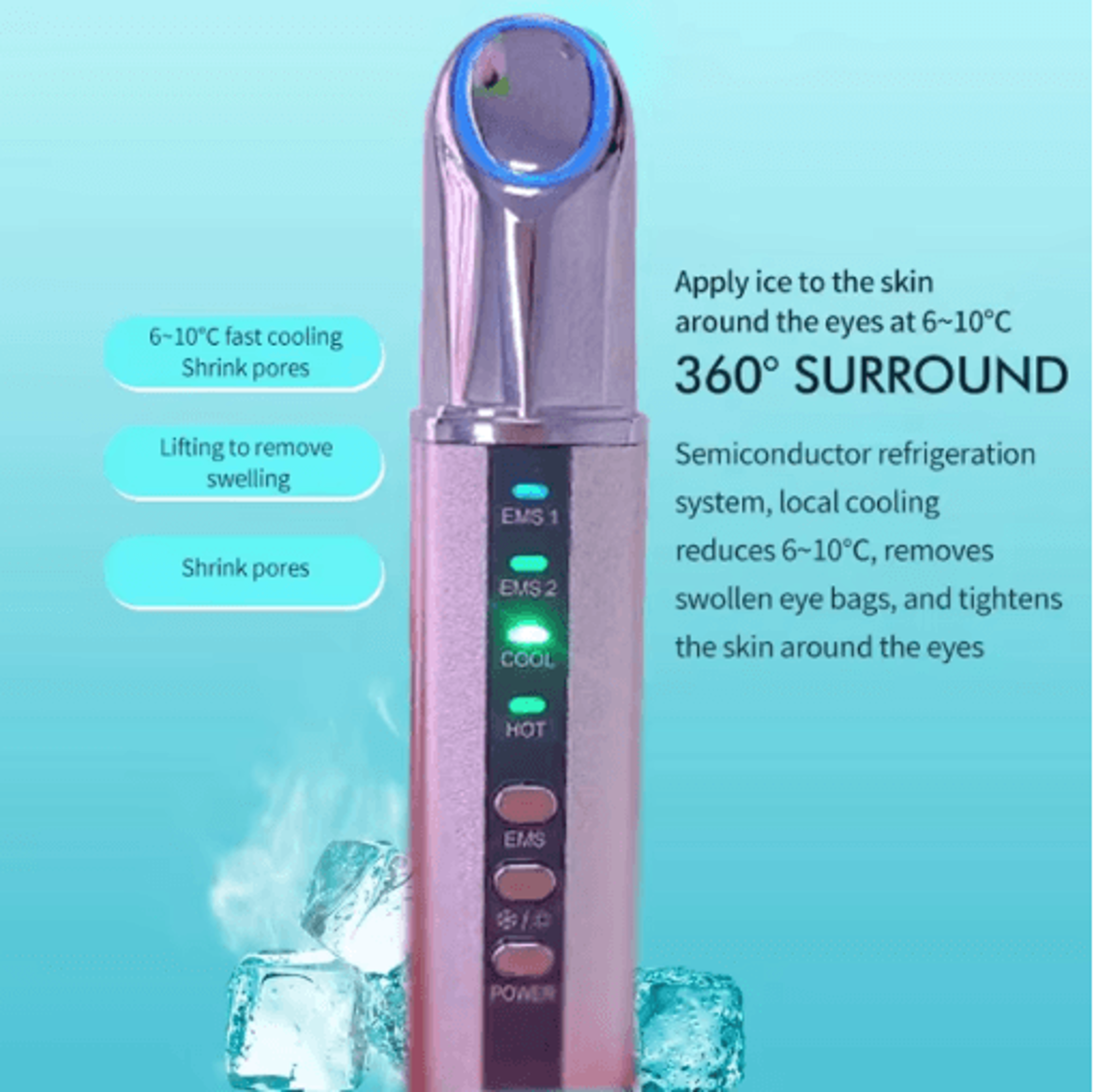 Sonic EMS Eye  Lip Massager  Lifting Eye Massager Device For Firming  Wrinkle Care 5