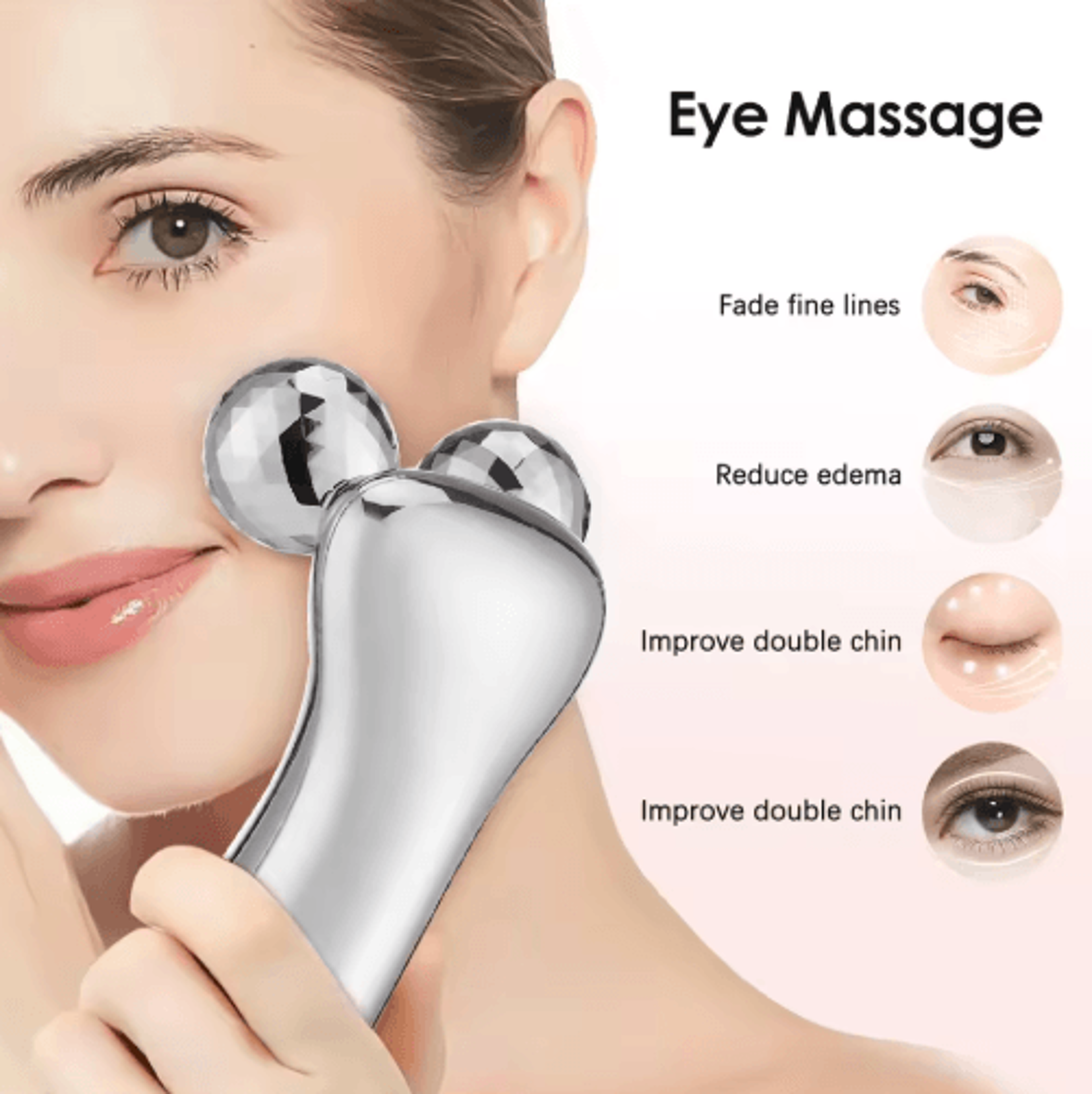 Microcurrent Facial Roller Massager  Lifting Facial Slimming Device For Firming  Skin Tightening 4