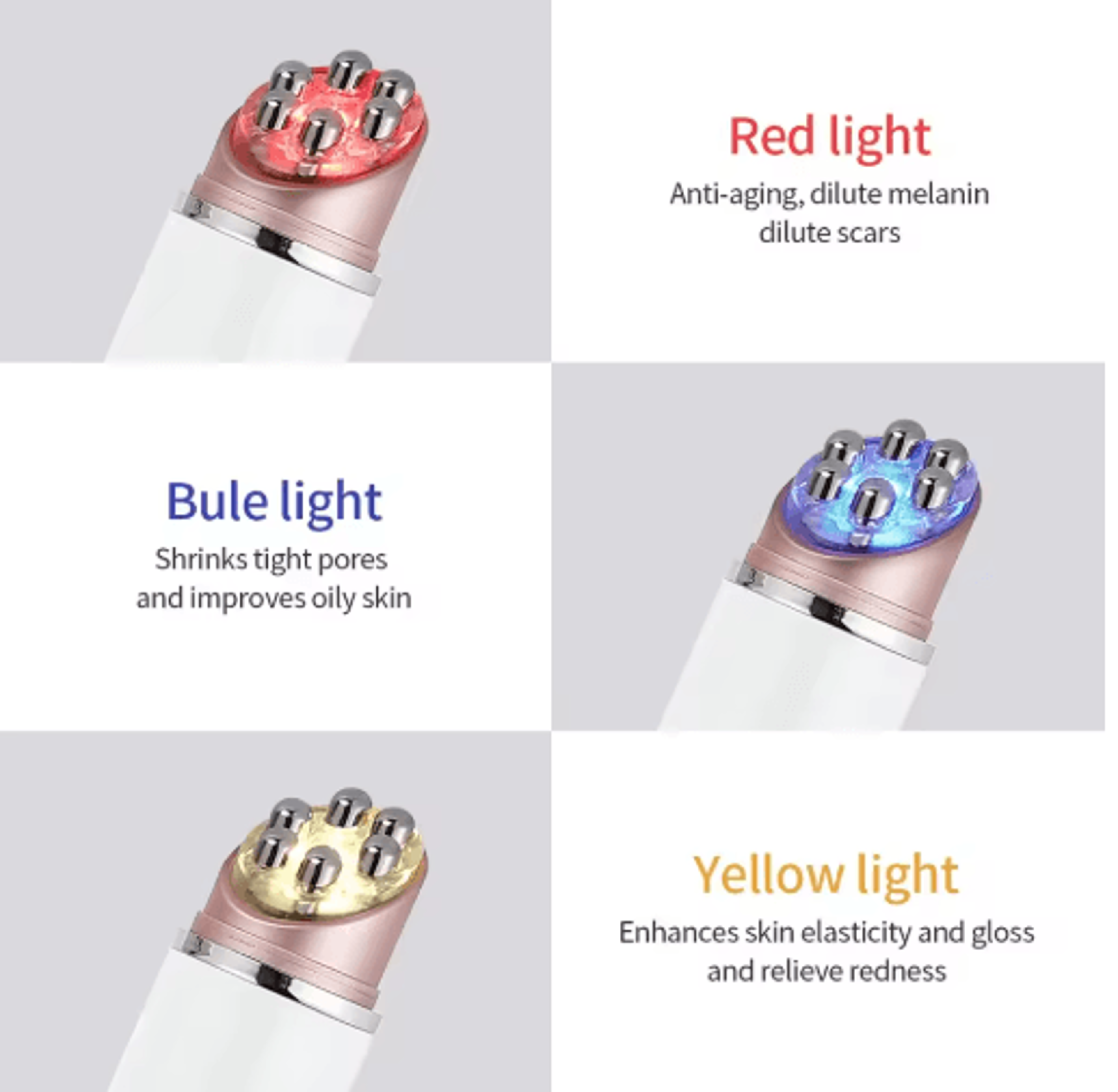 LED Photon Therapy Face  Eye Massager  Advanced EMS Face Massager For Lifting Firming  Skin Renewal 3