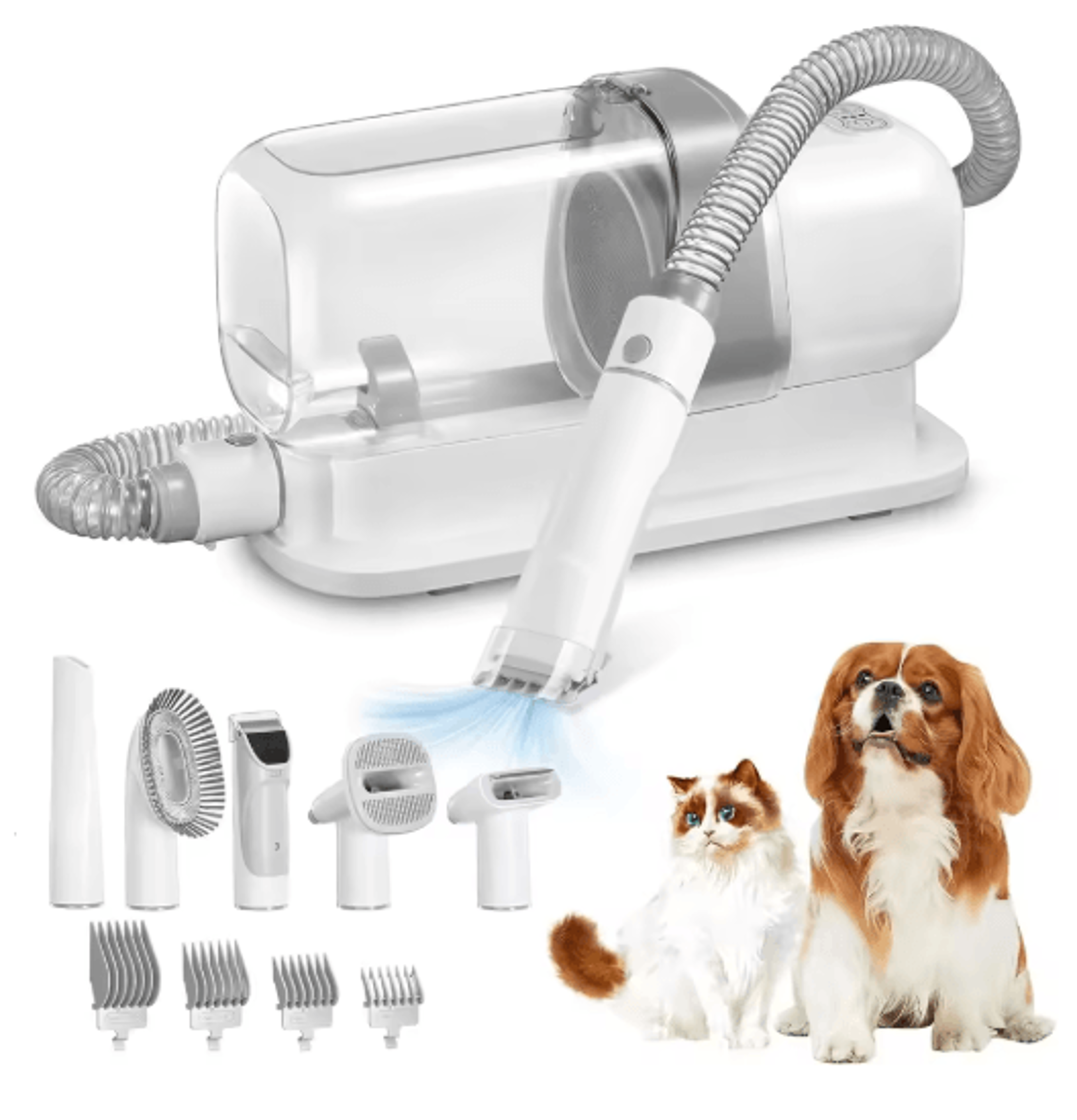 Pet Grooming Vacuum Kit With 23L Dust Cup  Powerful Pet Grooming Vacuum For Clean ShedFree Homes 1