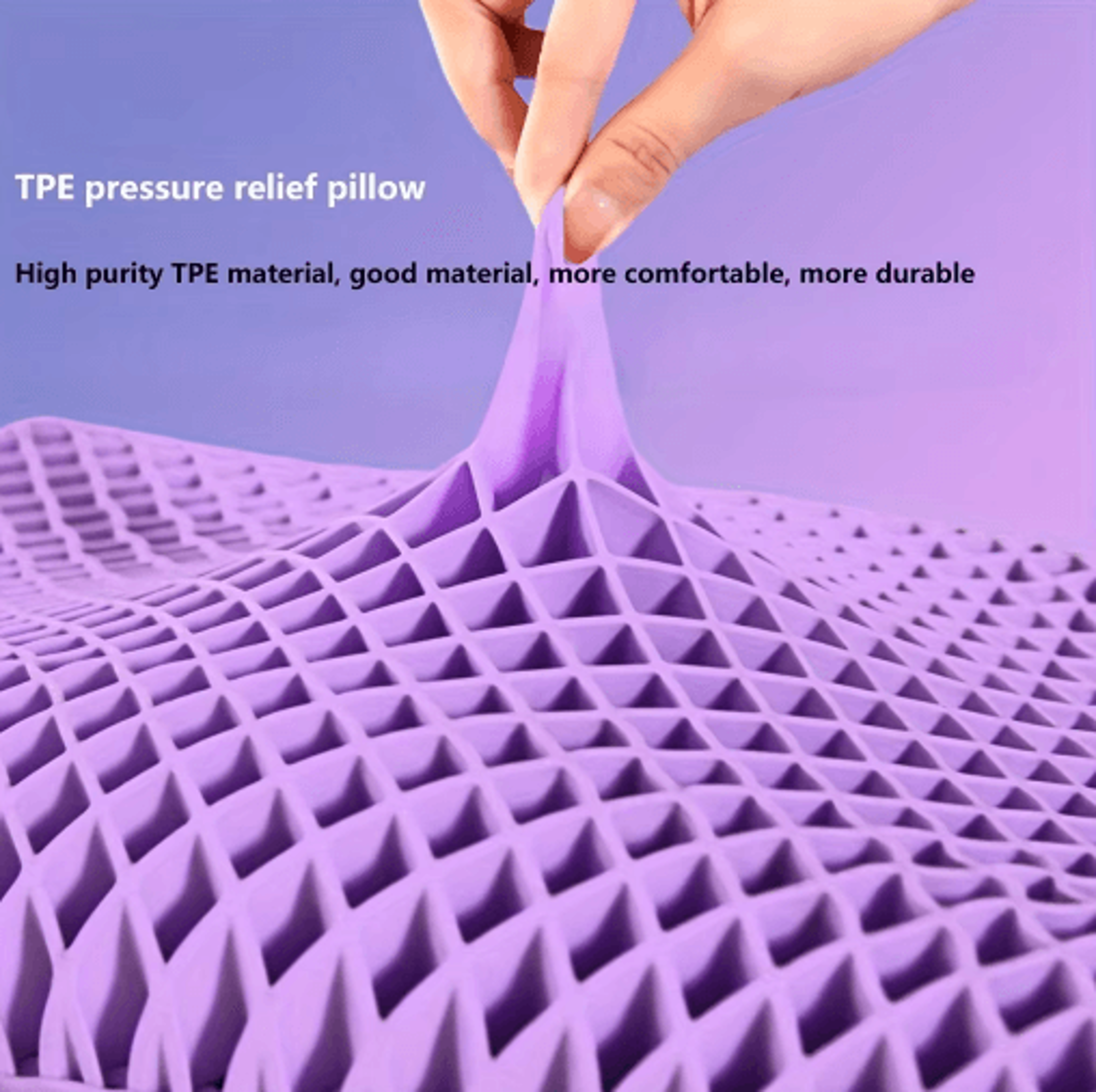 Zero Pressure Cervical Neck Pillow Breathable Cervical Neck Pillow With Washable TPE Air Layer 5