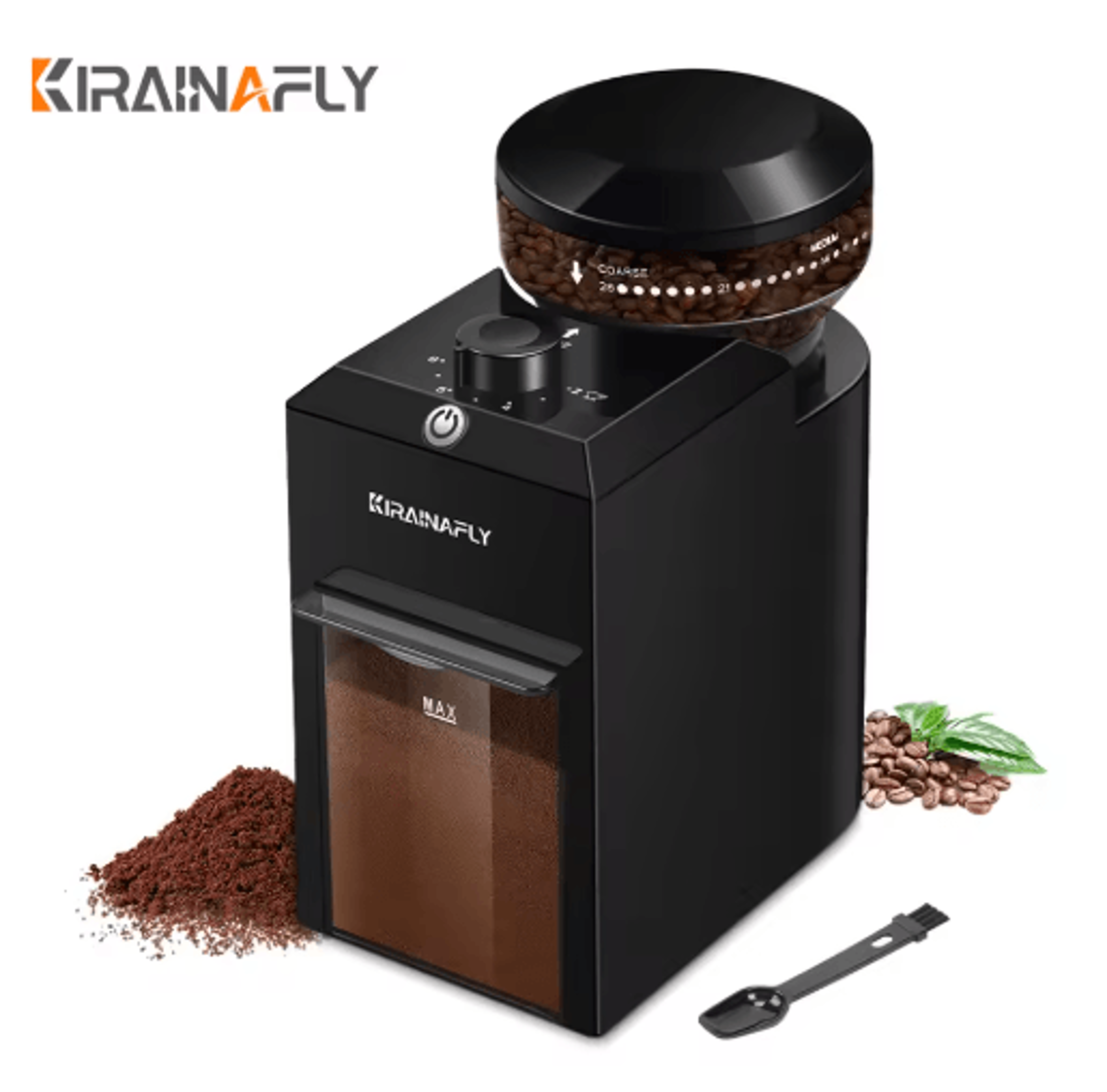 Electric Burr Coffee Grinder With 28 Adjustable Settings  Precision Grinder For Espresso French Pre 1