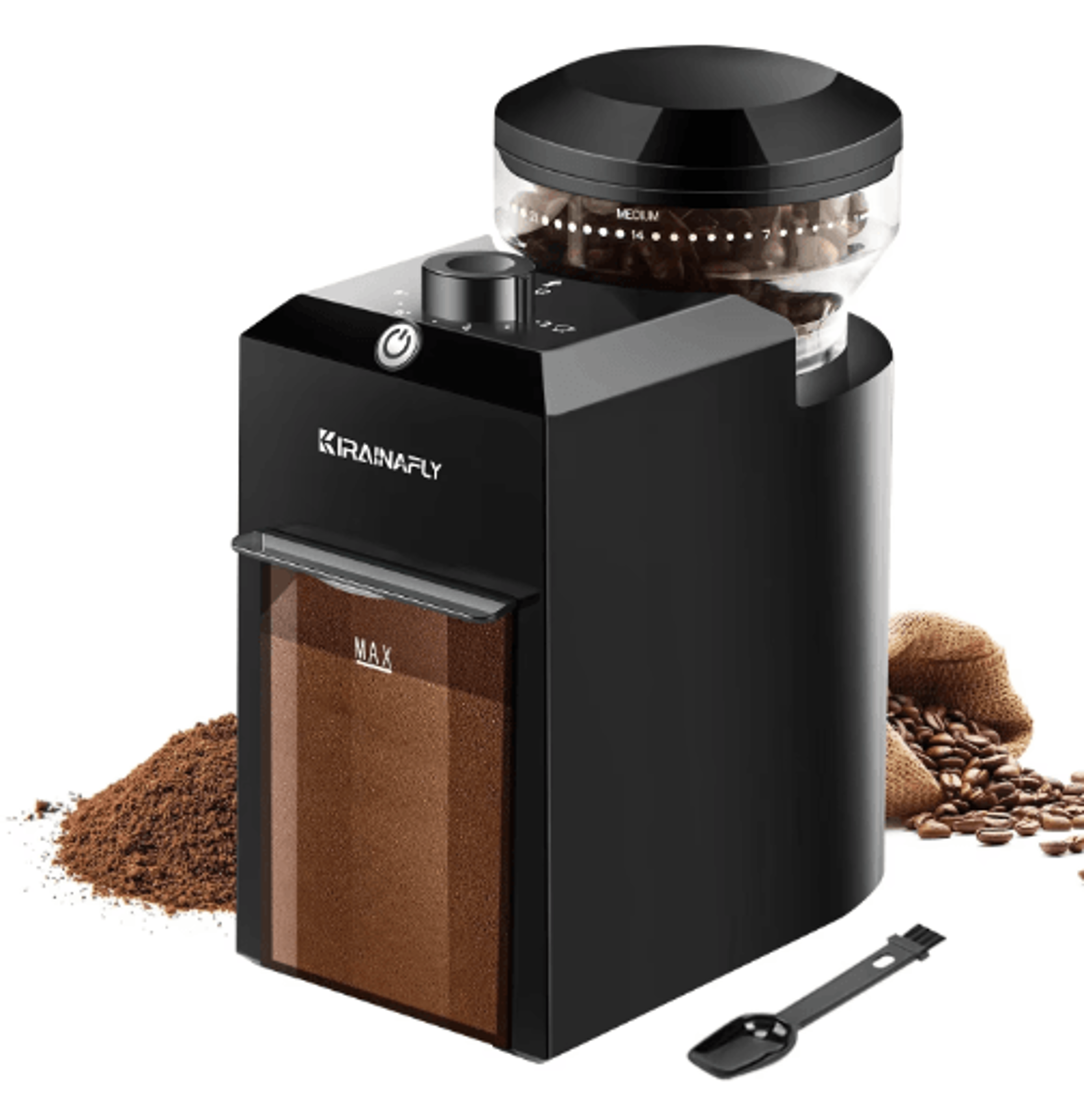Electric Burr Coffee Grinder With 28 Adjustable Settings  Precision Grinder For Espresso French Pre 0