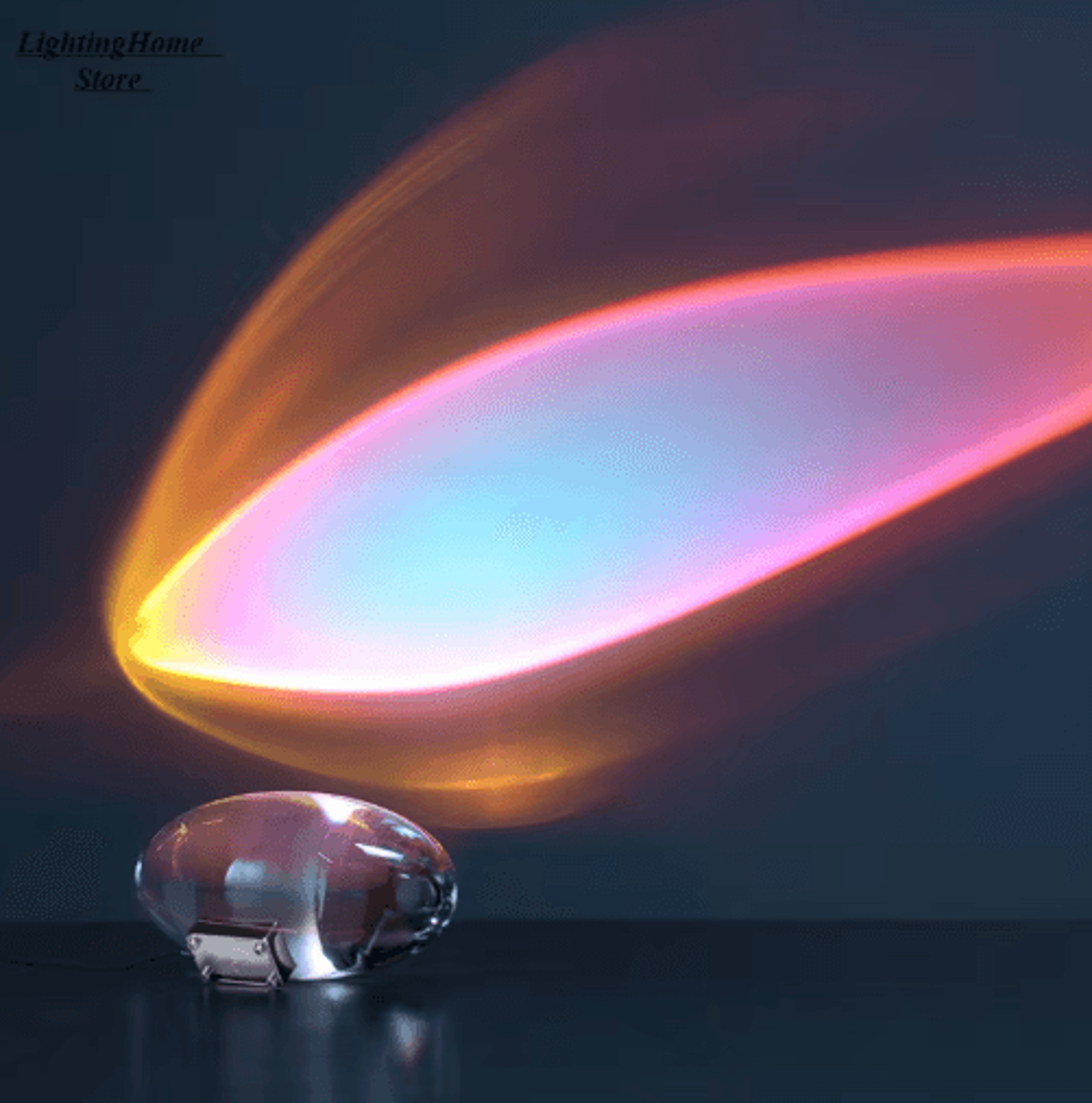 Italian Designer LED Crystal Table Lamp  Eye Of The Sky Ambient Projector Night Light 0