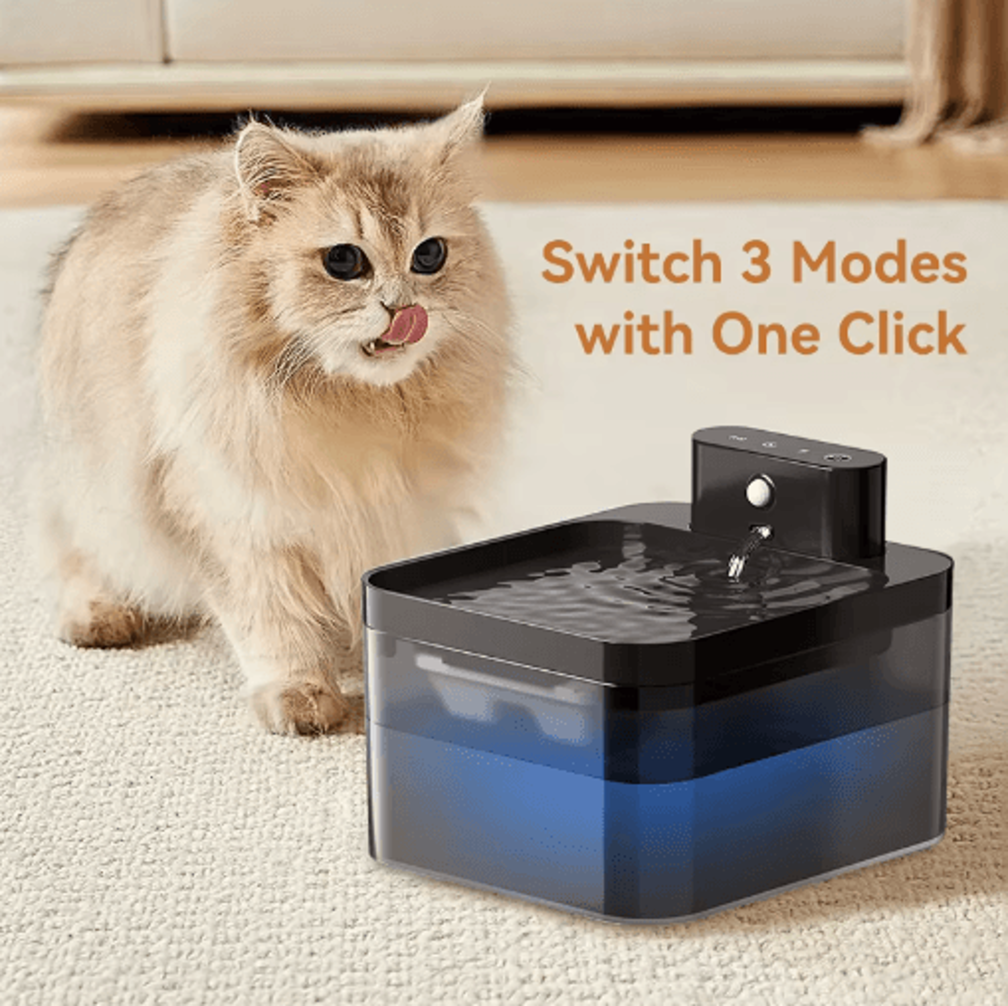 ROJECO Wireless Automatic Pet Water Fountain Smart Infrared Sensor Cat  Dog Water Dispense 5