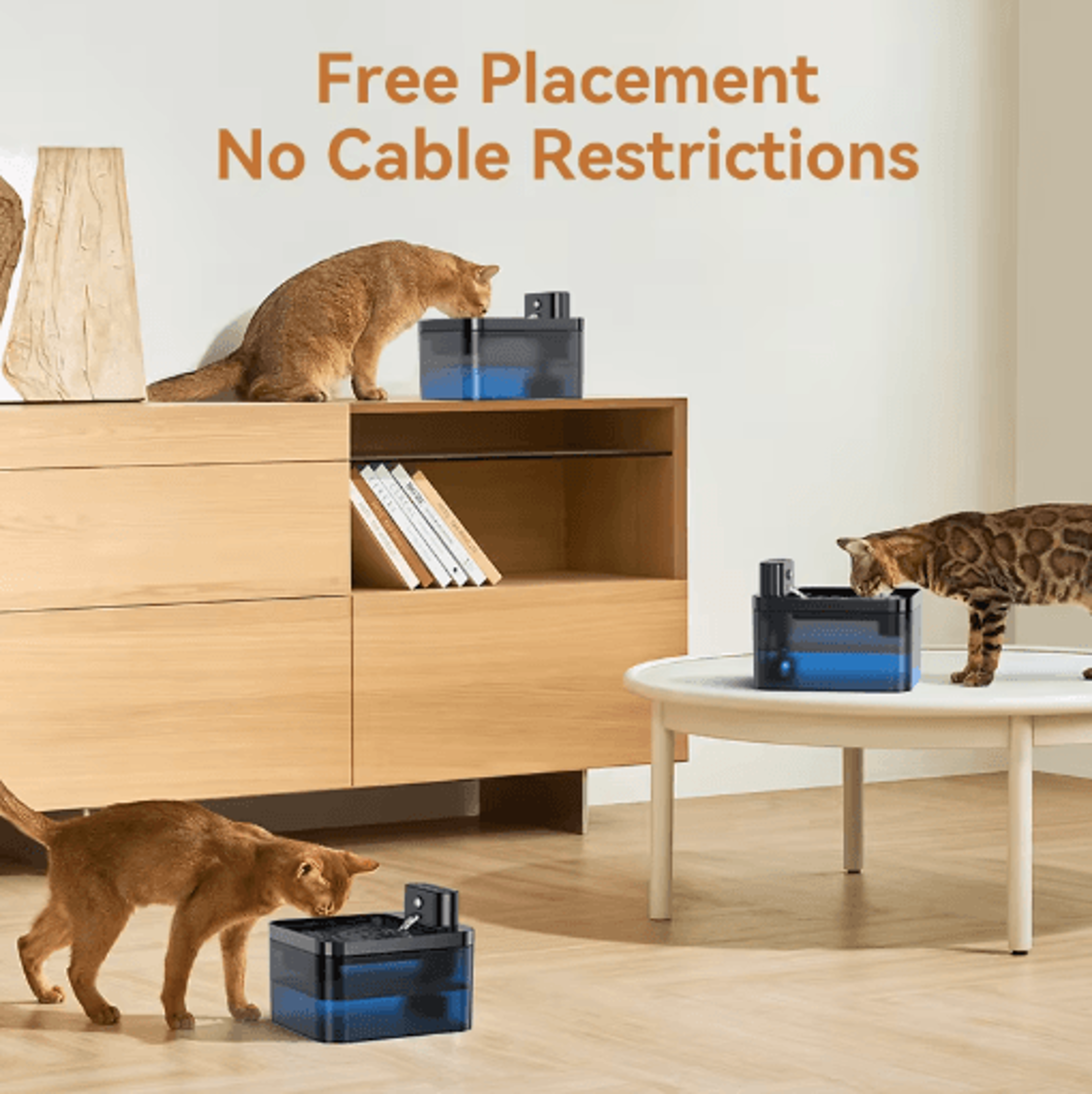 ROJECO Wireless Automatic Pet Water Fountain Smart Infrared Sensor Cat  Dog Water Dispense 7
