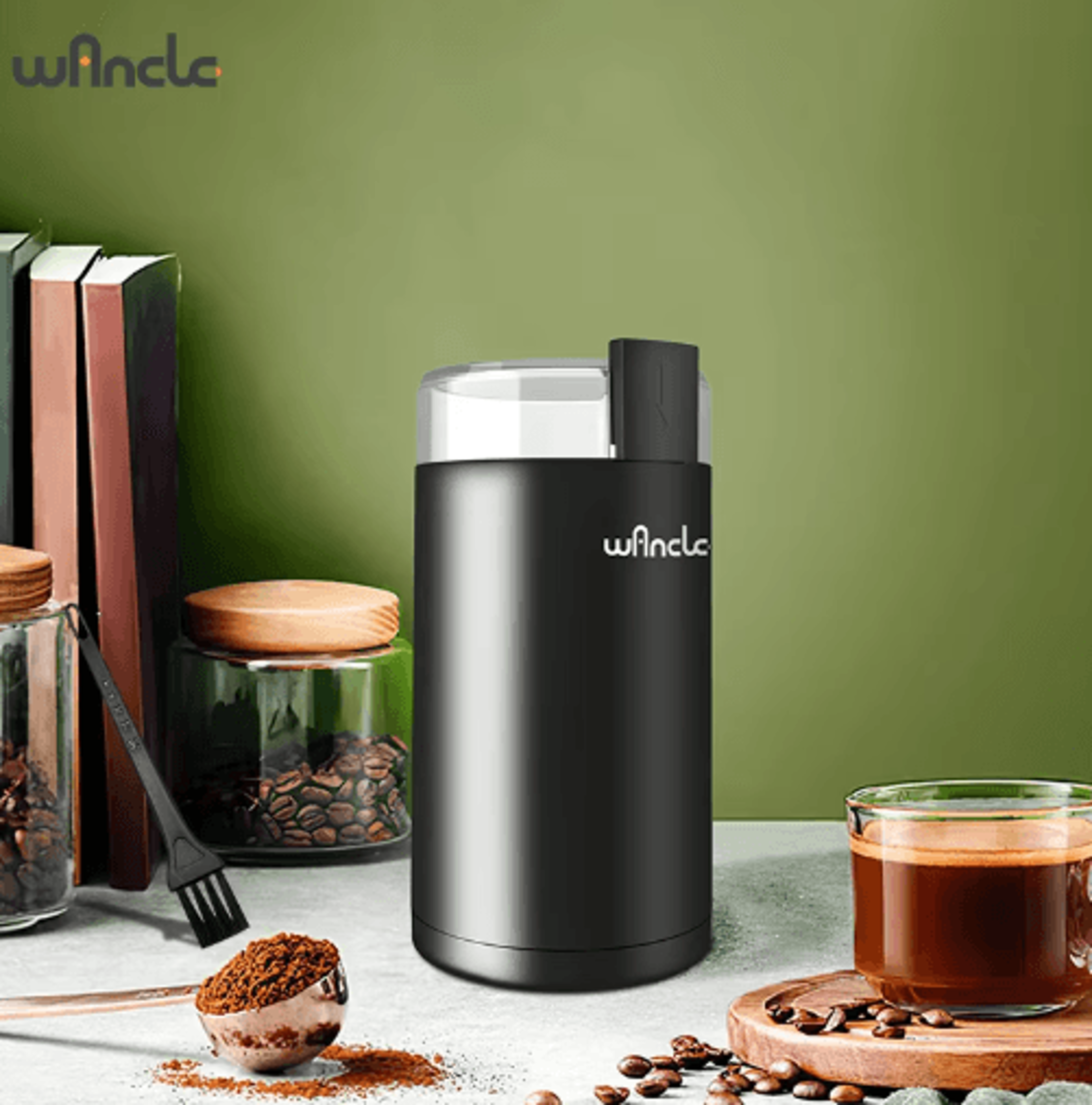 200W HighPower Coffee Grinder  Multifunction Electric Bean  Spice Grinder 2