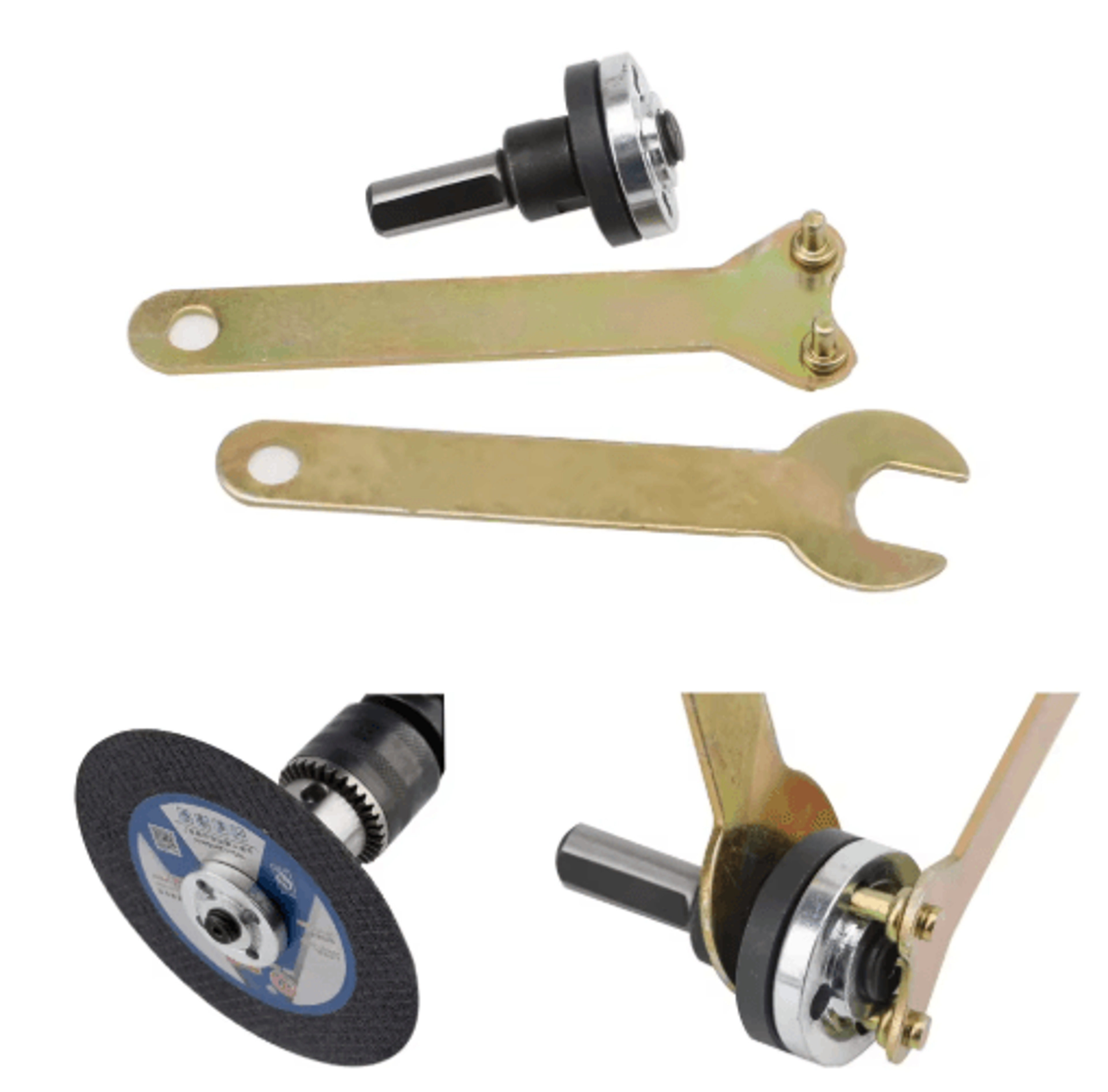 10mm Drill To Angle Grinder Adapter Kit  Metal Cutting  Polishing Conversion Tool 0