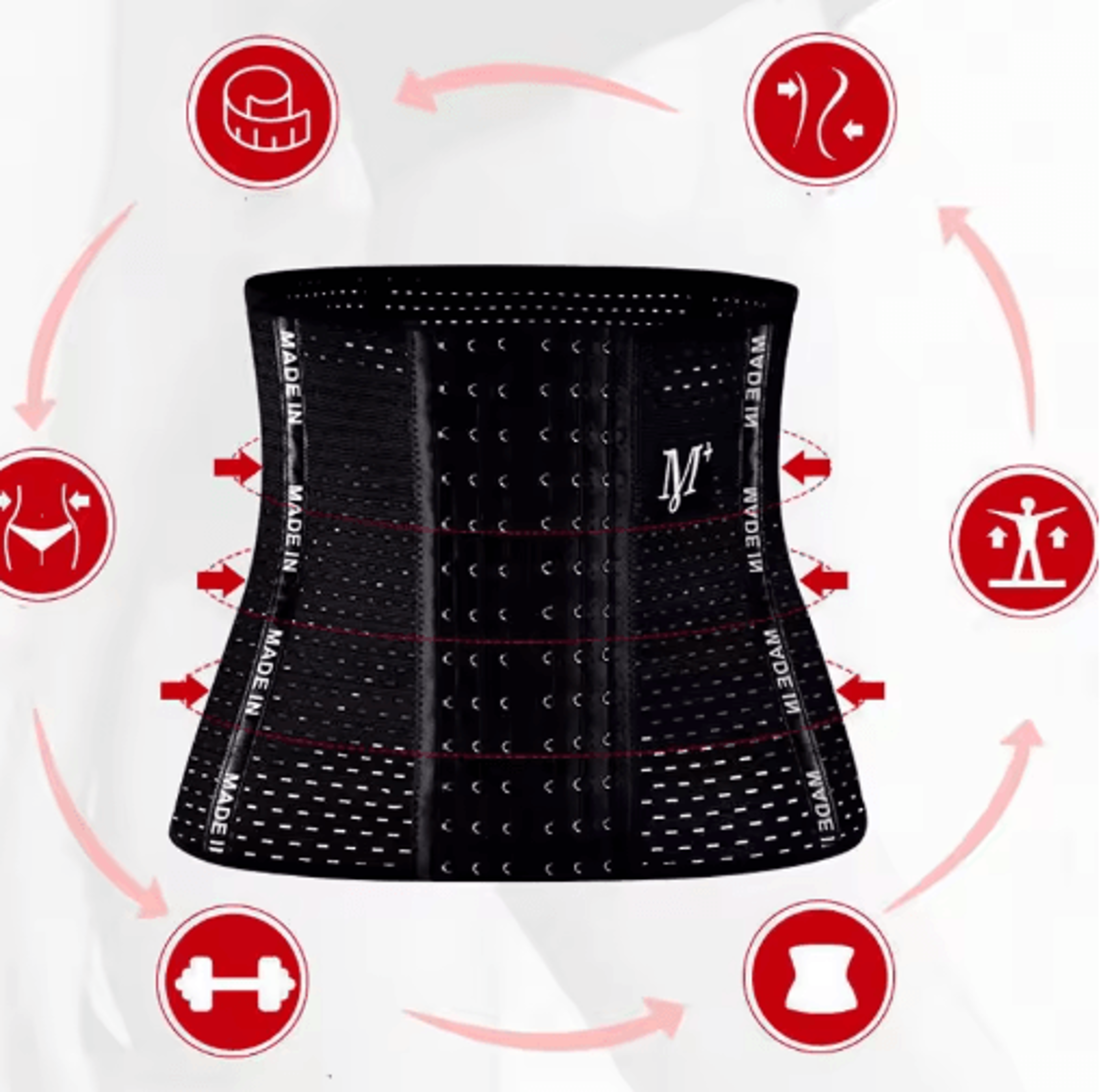 Womens Slimming Waist Trainer Belt  Adjustable Tummy Control Shapewear Corset 4