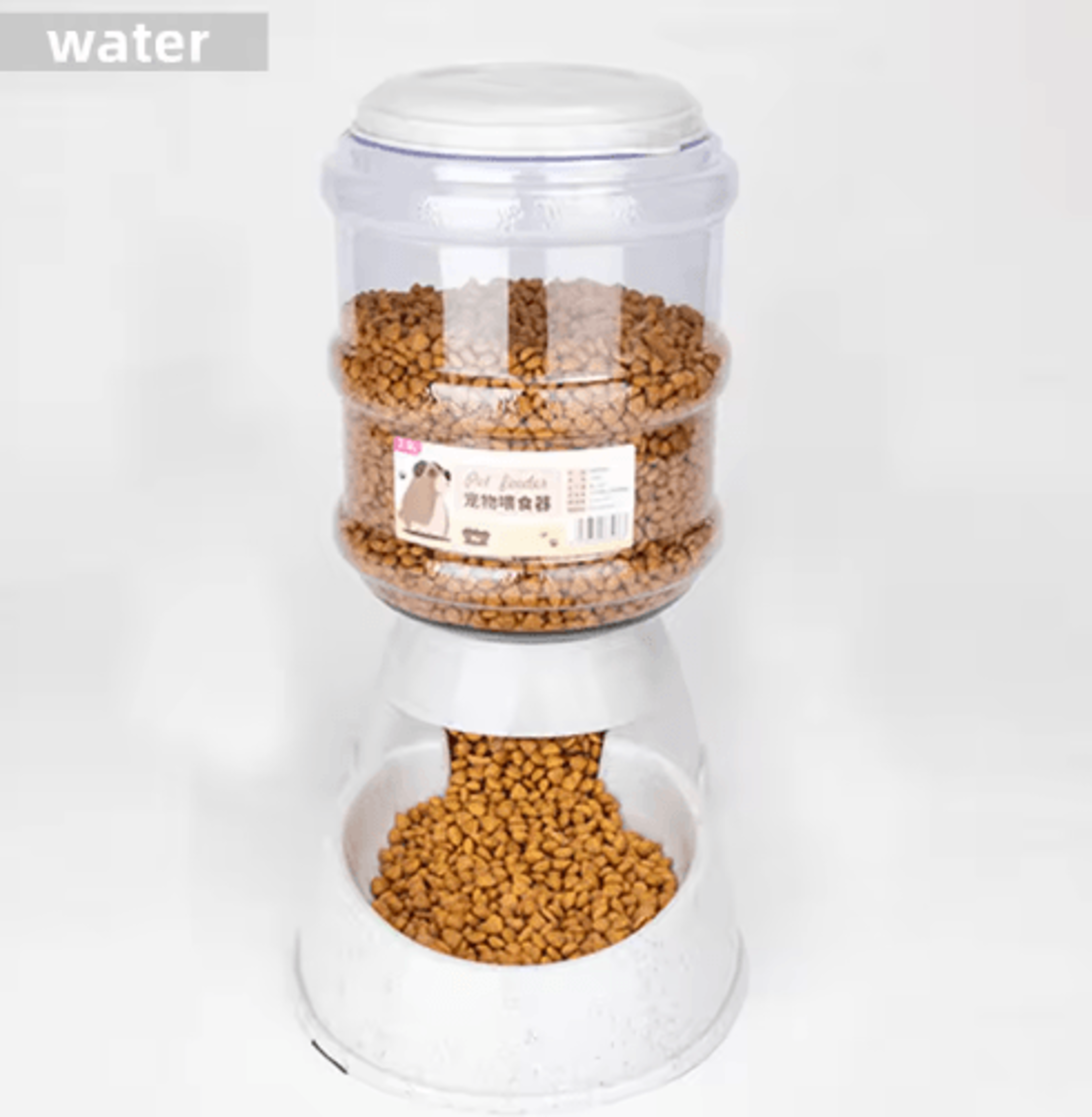 Large Capacity Automatic Pet Feeder Bowl Set Cat Water Dispenser  Dog Food Bowl Combo 2