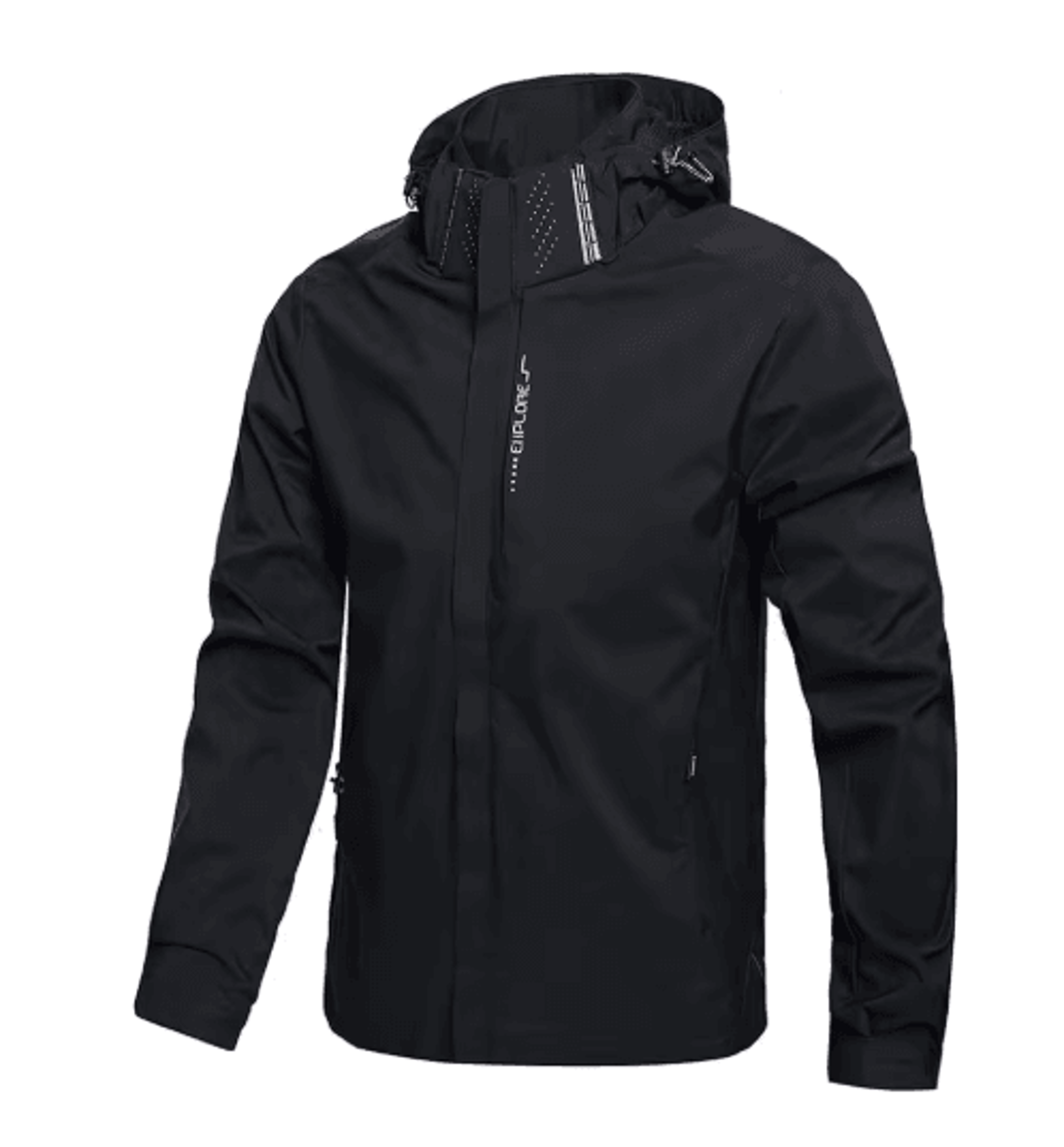 Mens Waterproof Rain Jacket Lightweight Hooded Windproof Outdoor Hiking Raincoat 2