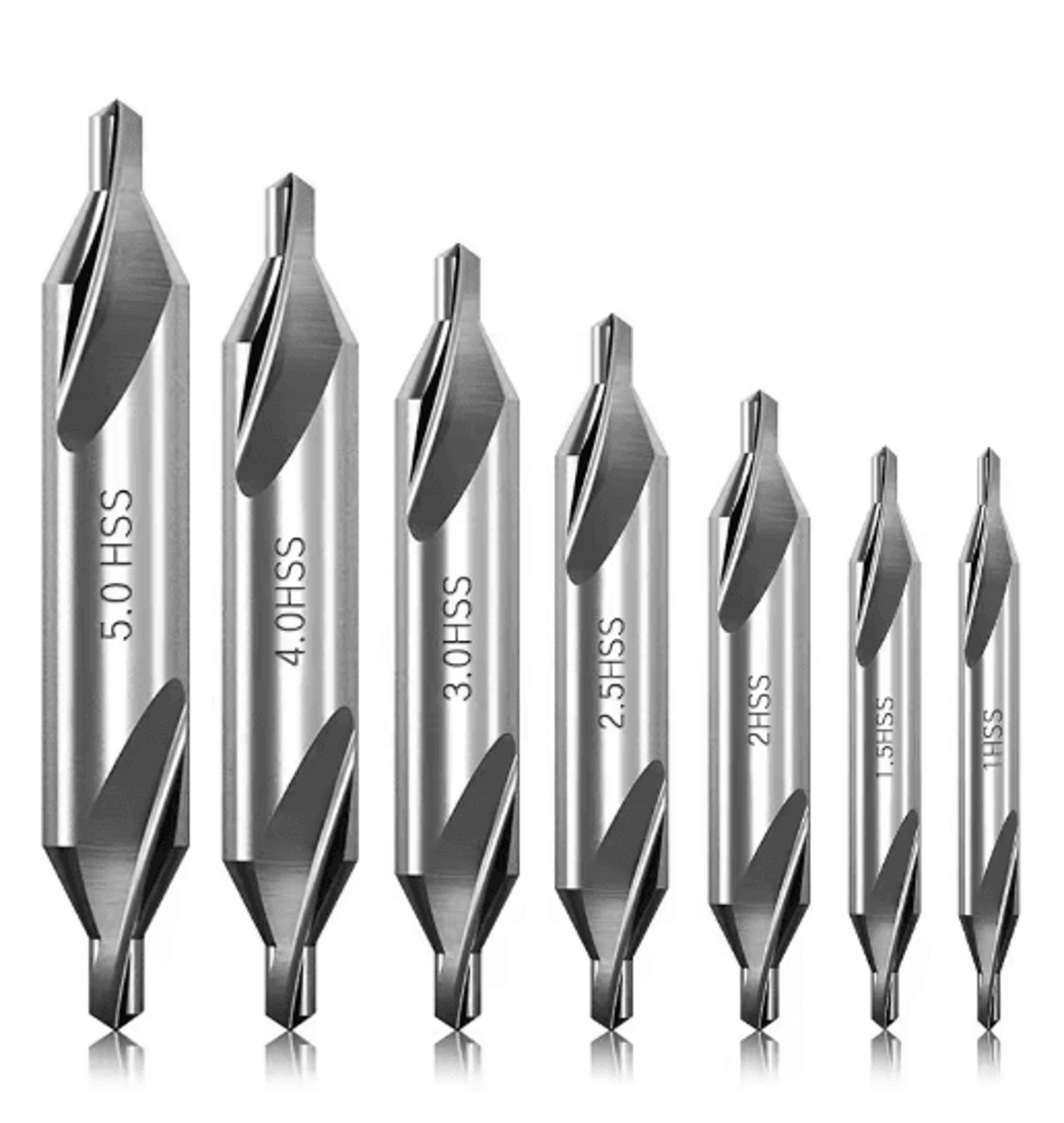 7PCS HSS Center Drill Bits Set 60 Precision Metal Drilling  Lathe Drill Bit Set 1