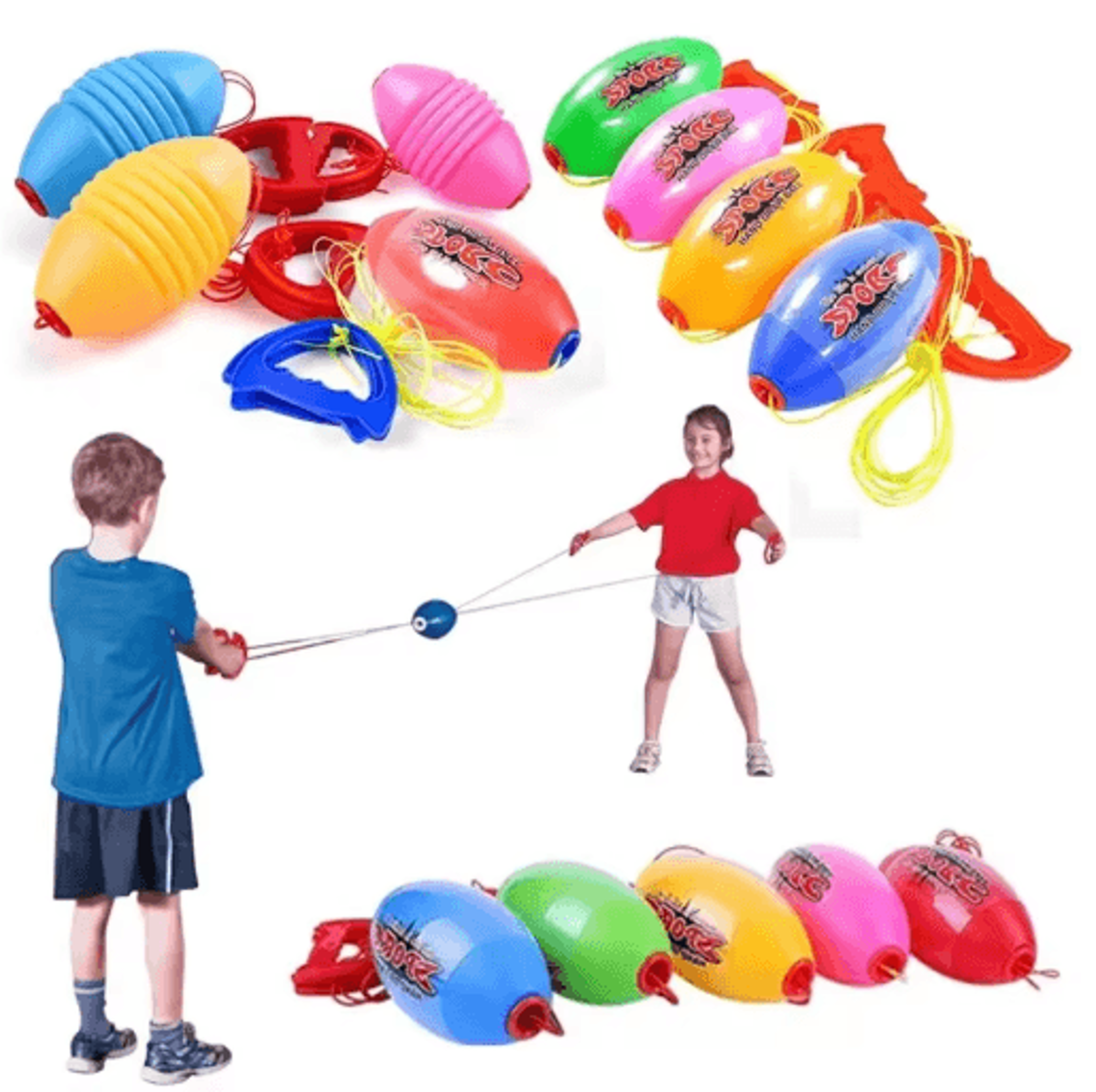 Elastic Reaction Training Ball  Hand Pull Reflex  Arm Strength Exercise Toy 0