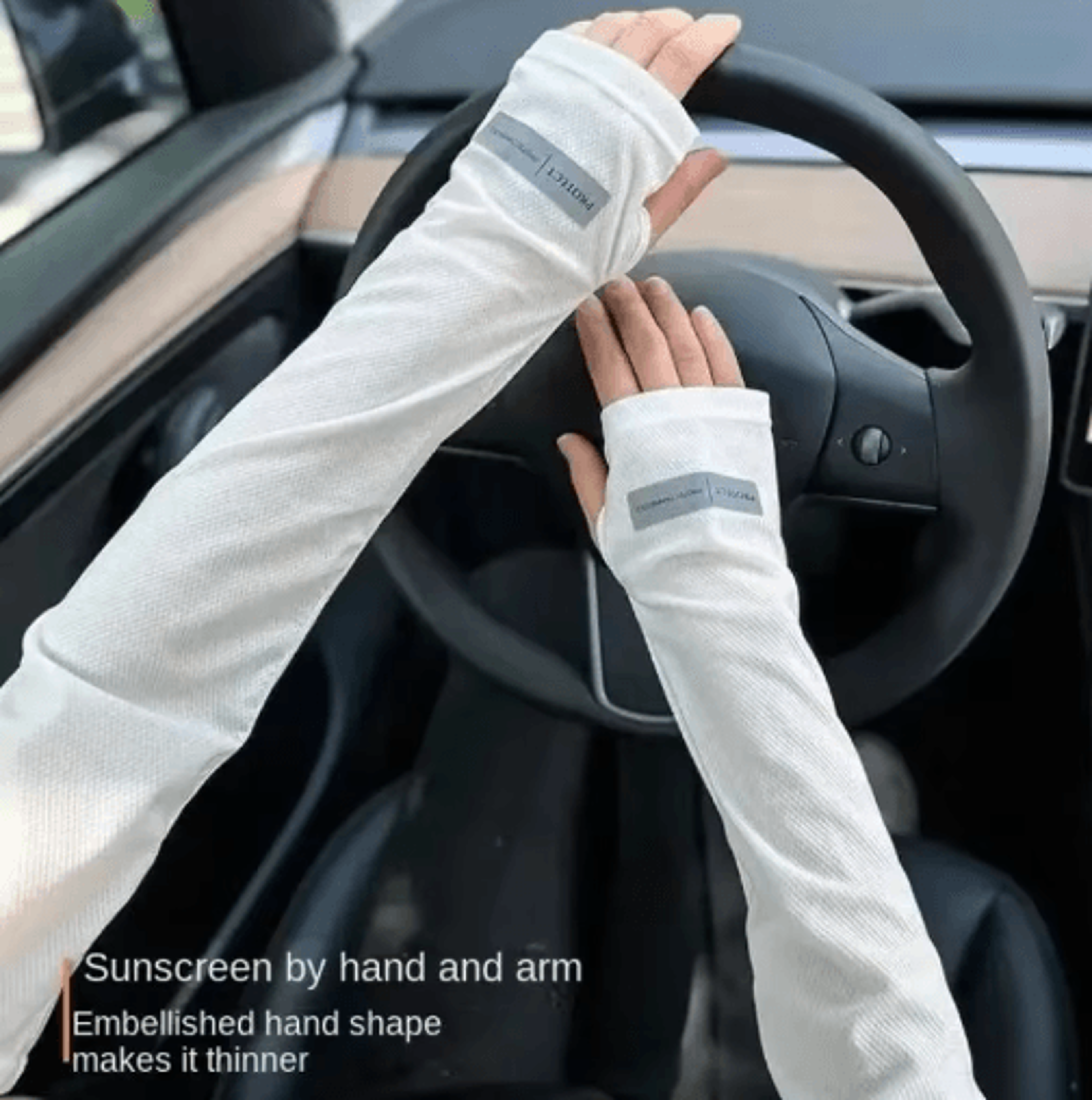Oversized UV Protection Cooling Arm Sleeves  Breathable Summer Outdoor Sun Guards 0