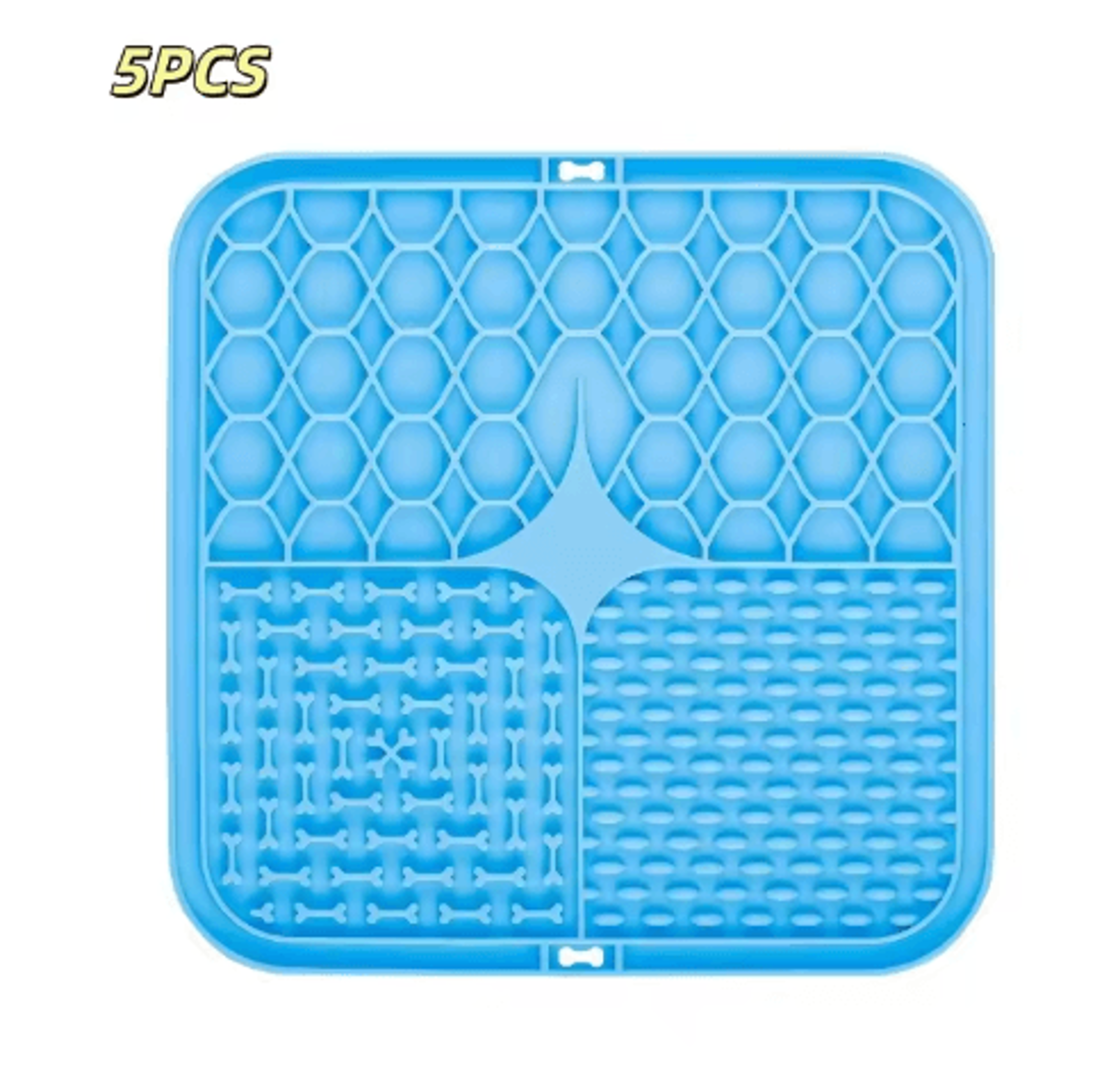 Silicone Dog Lick Mat  Slow Feeder  Anxiety Relief Training Feeding Plate 1
