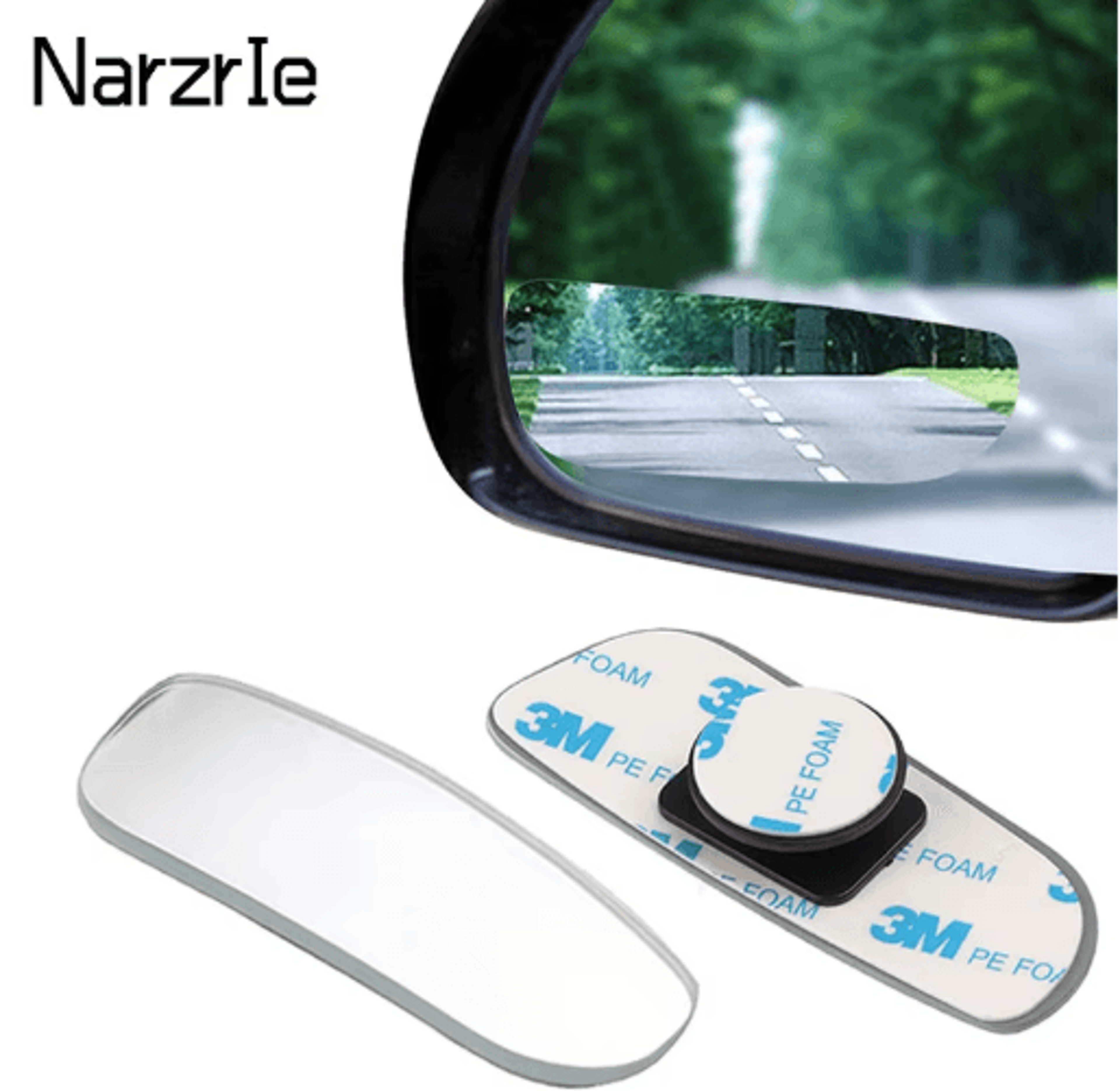 360 Blind Spot Mirror Set 2PCS Wide Angle Adjustable Car Side Mirror Accessories 0