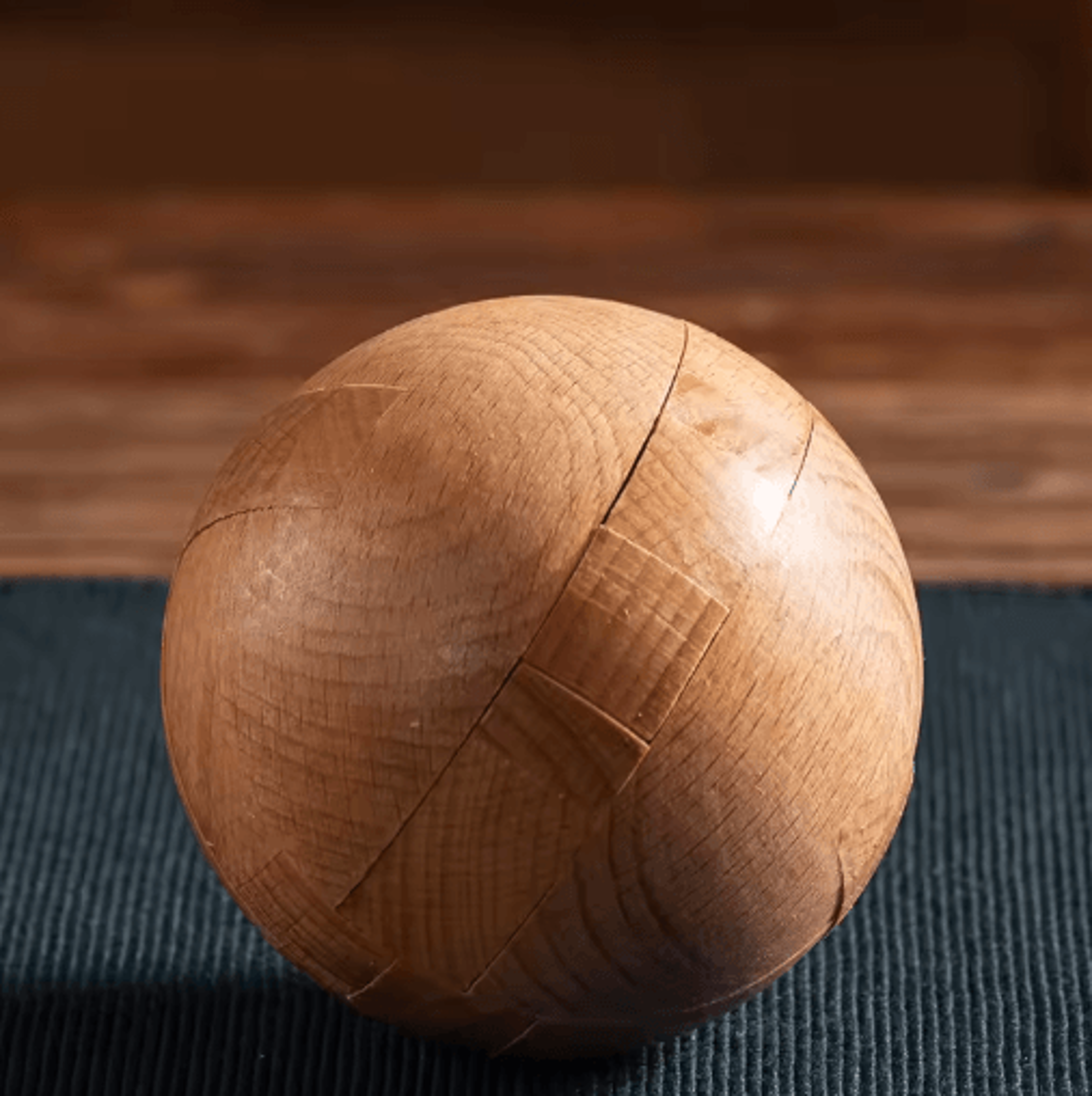 Wooden Kongming Lock Puzzle 3D Sphere Brain Teaser For Kids  Adults 0