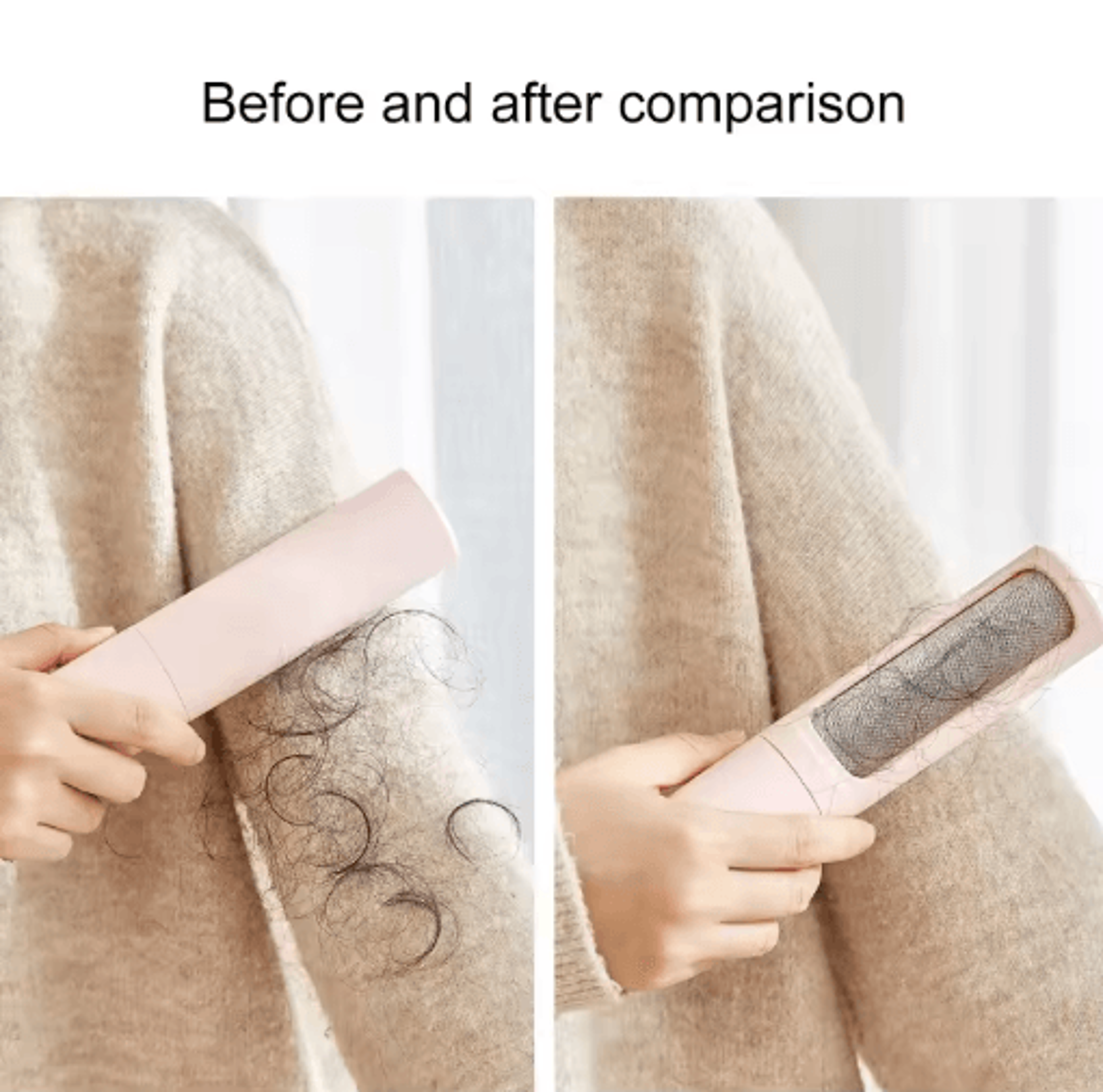 2in1 Reusable Pet Hair Remover Brush With Self Cleaning Lint Roller For Clothes  Furniture 8