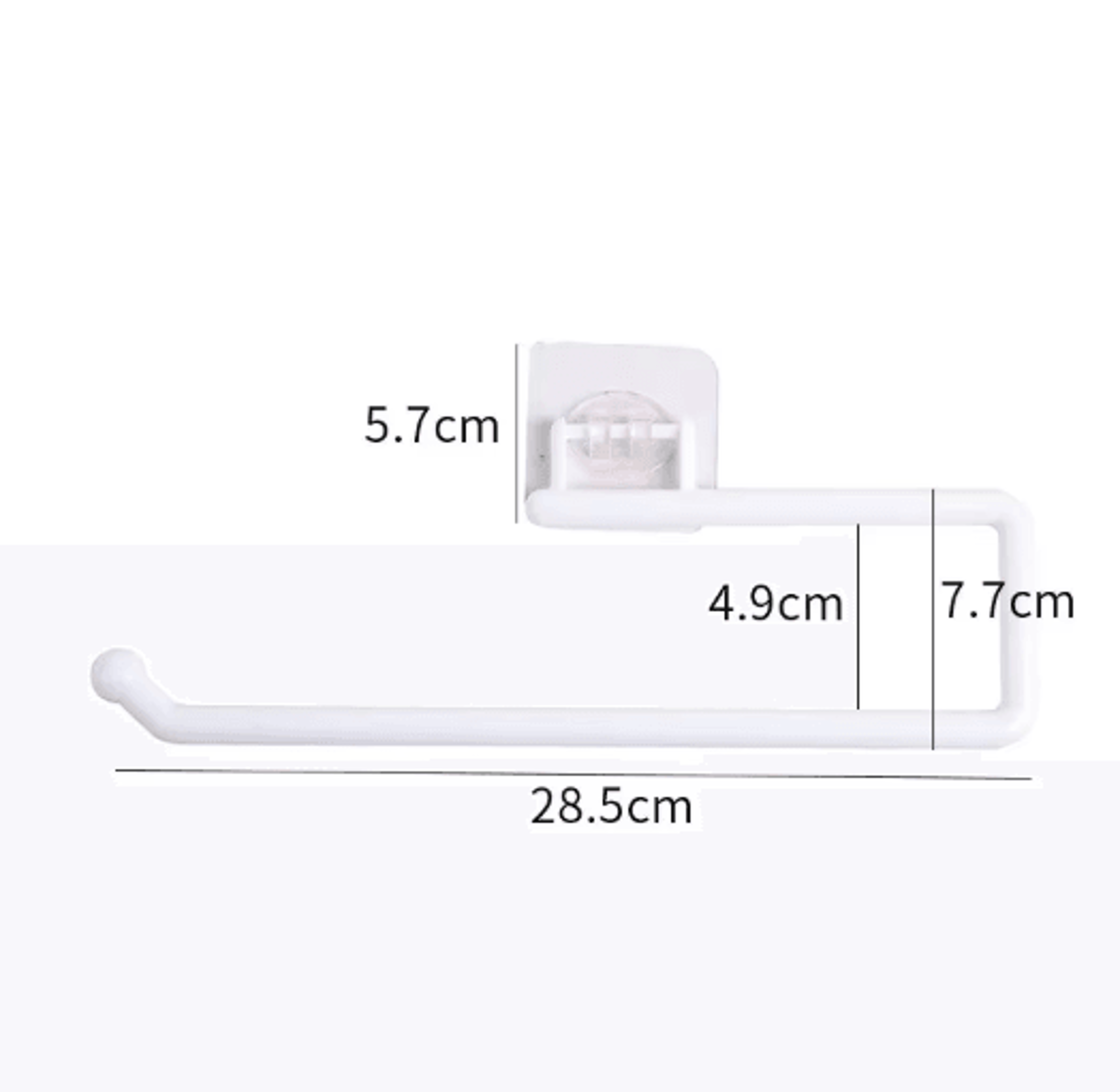 Punch Free Wall Mounted Paper Towel Rack For Kitchen  Bathroom Use 4